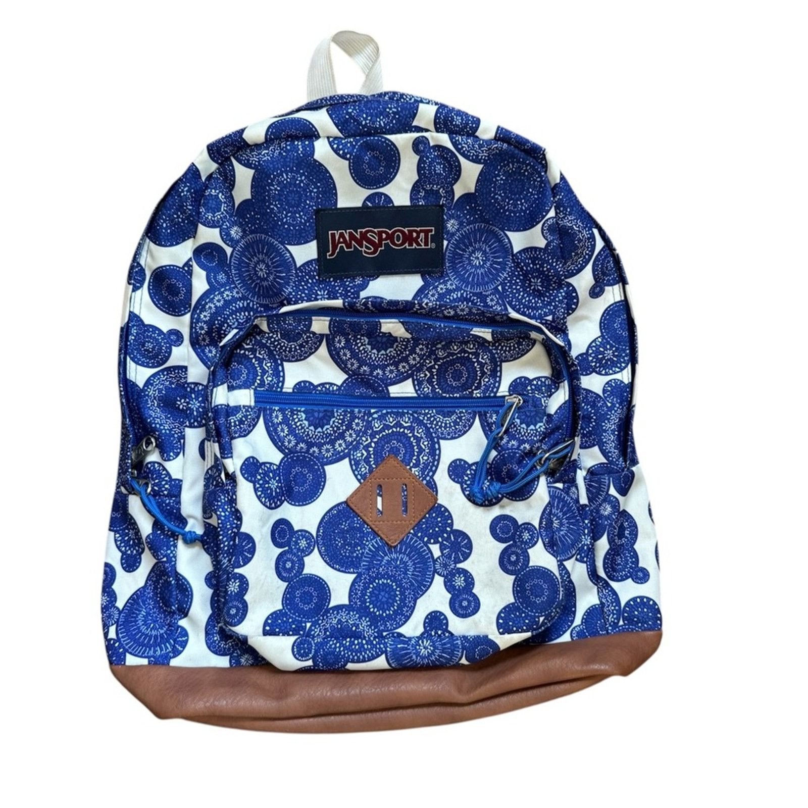Jansport Jansport Blue and White Paisley Backpack Size ONE SIZE - 1 Thumbnail