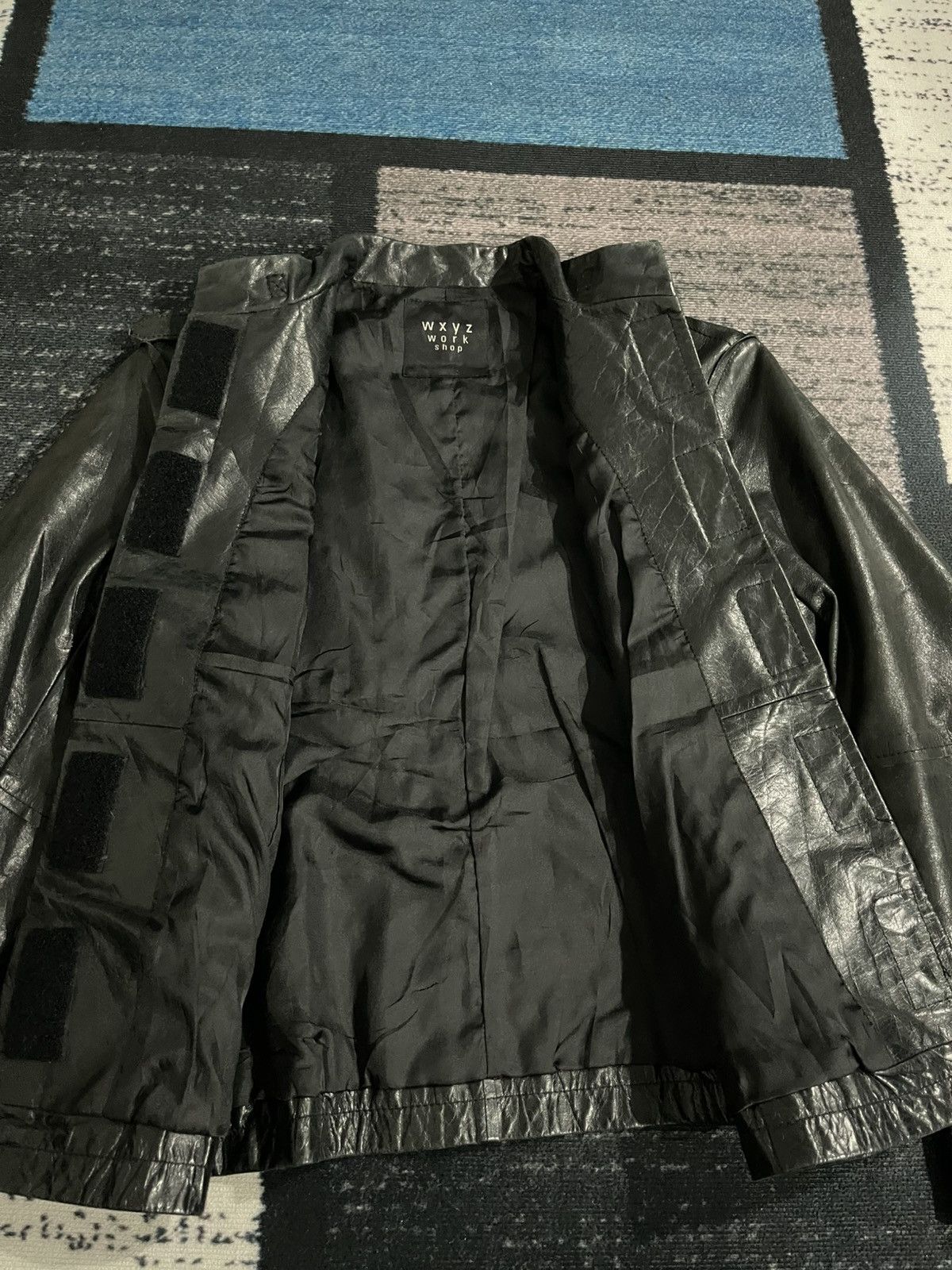 Yohji Yamamoto Vintage WXYZ Workshop Leather Jacket Size XS / US 0-2 / IT 36-38 - 11 Thumbnail