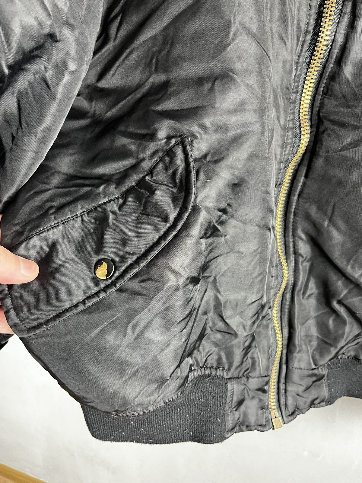Vintage MA-1 Bomber Jacket 78 Black Size Large Size US L / EU 52-54 / 3 - 8 Thumbnail