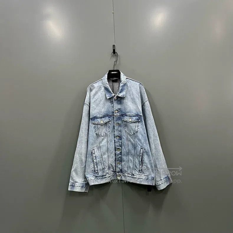 Balenciaga Balenciaga Patchwork Back Tape Logo Jacket Size US S / EU 44-46 / 1 - 2 Thumbnail
