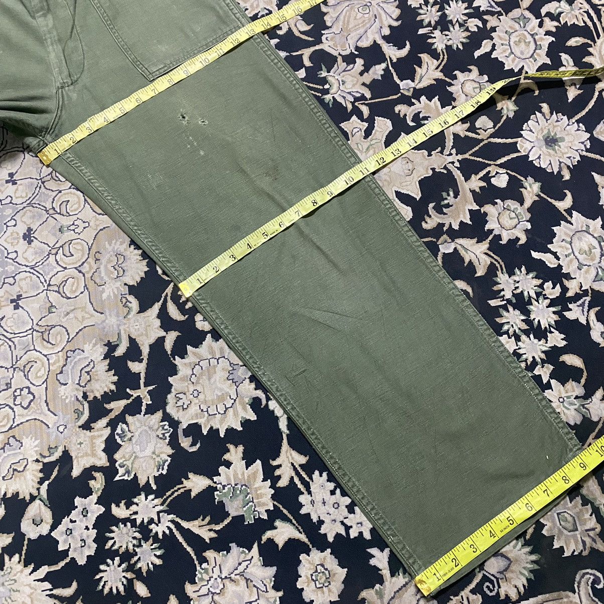 Vintage Vintage 60s US Army Fatigue Pants Og107 Sateen Size US 31 - 24 Thumbnail