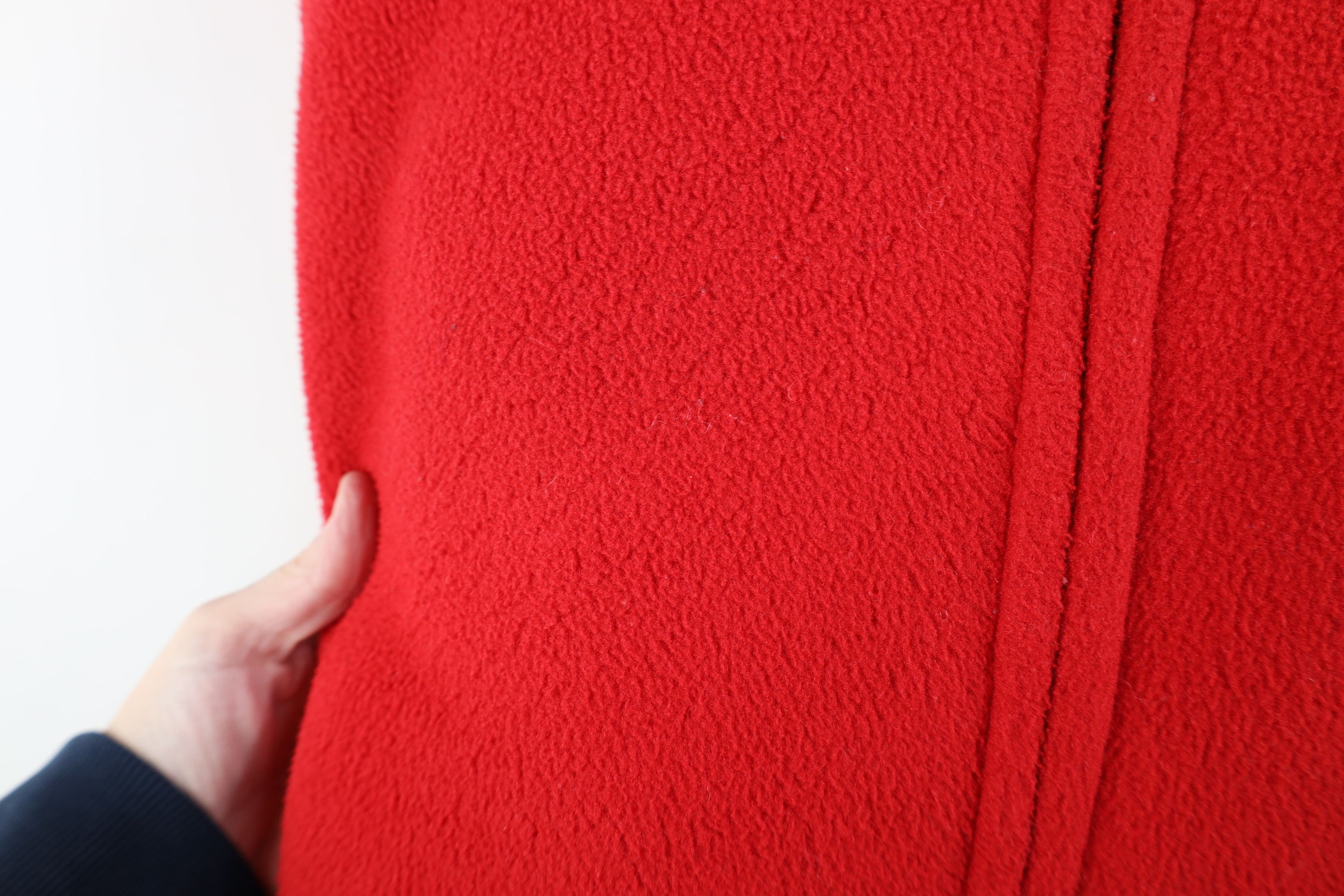 Ralph Lauren Vintage 90s Ralph Lauren Fleece Full Zip Bomber Jacket Red Size US XL / EU 56 / 4 - 5 Thumbnail