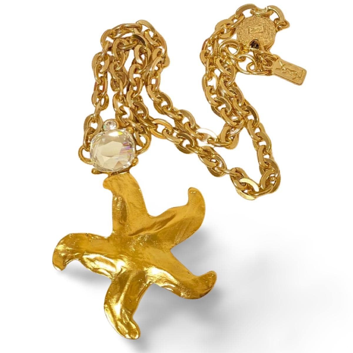 Yves Saint Laurent MINT. Vintage Yves Saint Laurent necklace with starfish top Size ONE SIZE - 1 Thumbnail