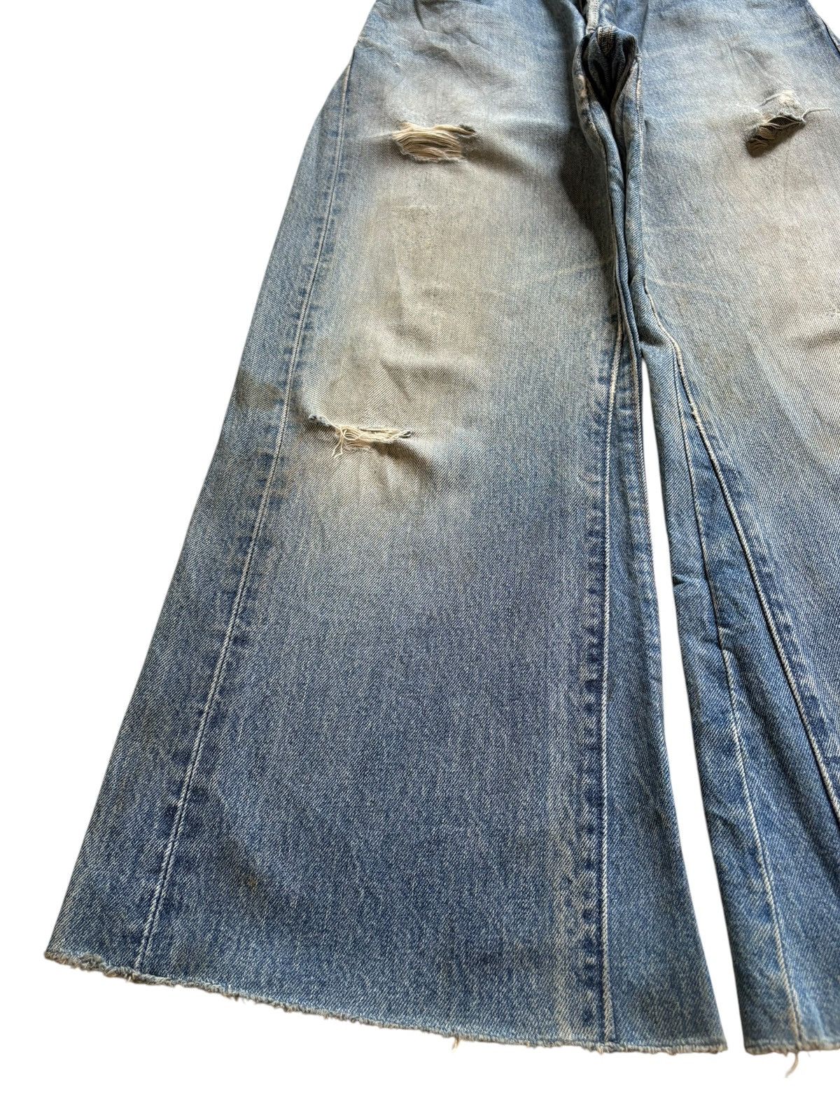 Levi's Vintage Levis 501 Custom Mud Wash Distress Flare Jean Size US 26 / EU 42 - 6 Thumbnail