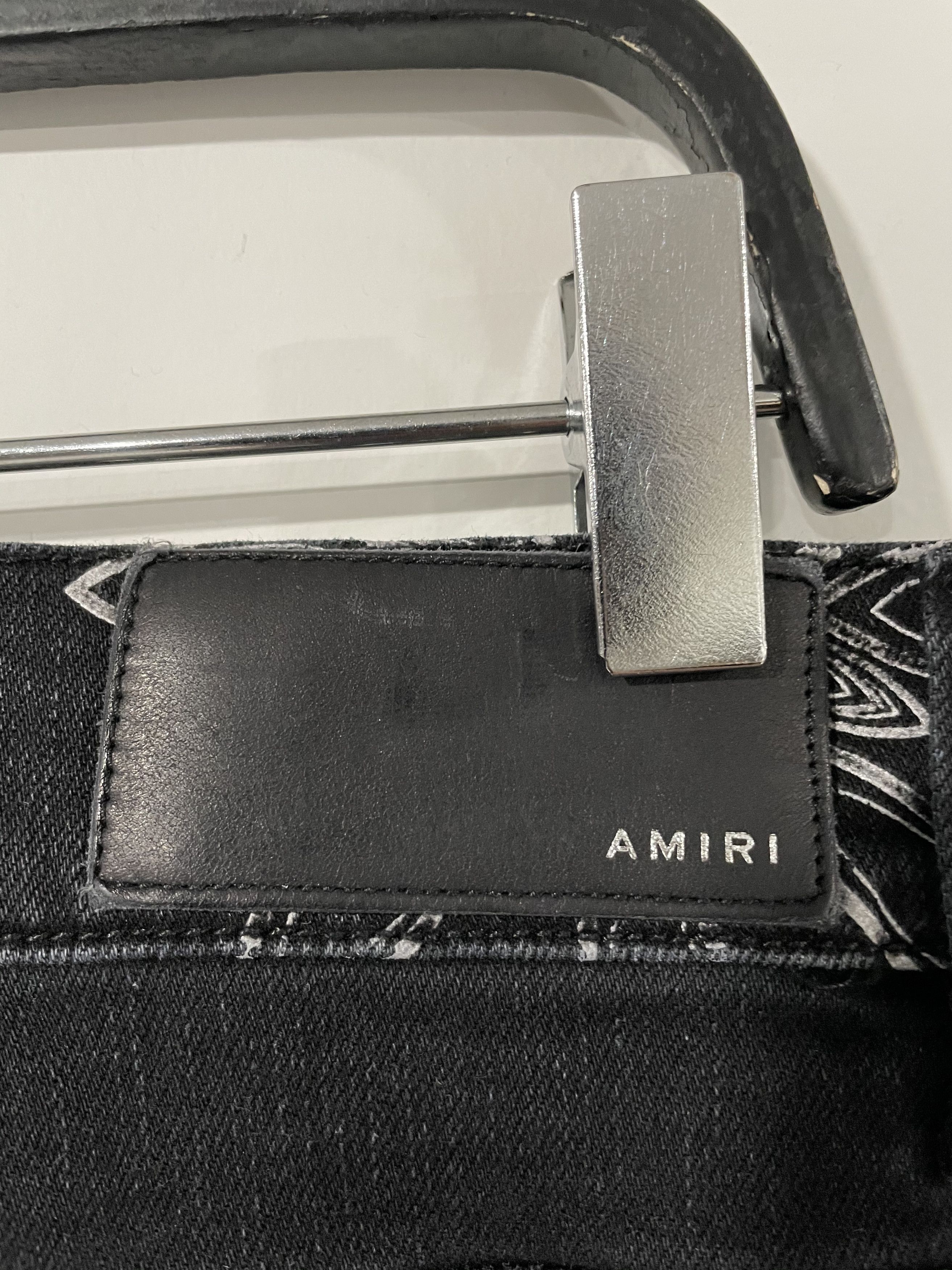 Amiri AMIRI (Flocked Bandana Jeans) Size US 34 / EU 50 - 6 Thumbnail
