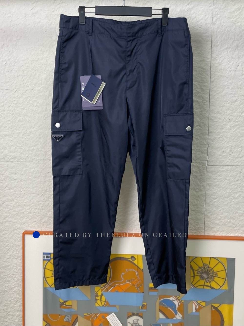 Prada Lightweight Cargo Pants in Blue Size US 32 / EU 48 - 1 Thumbnail
