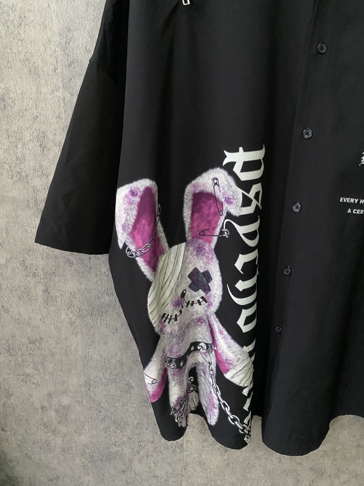 Japanese Brand 2000s Psycho Nation Japan Oversize Shirt Size US XXL / EU 58 / 5 - 6 Thumbnail