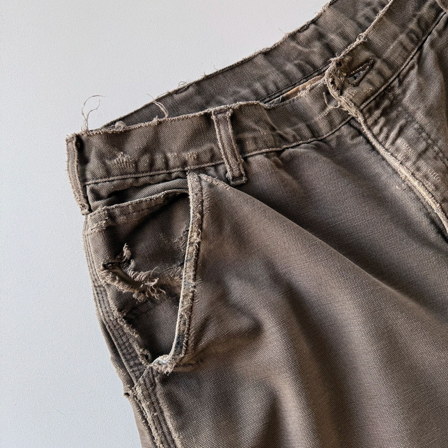 Carhartt 1990s Carhartt Distressed Blanket Lined Cargo Pants Size US 34 / EU 50 - 7 Thumbnail
