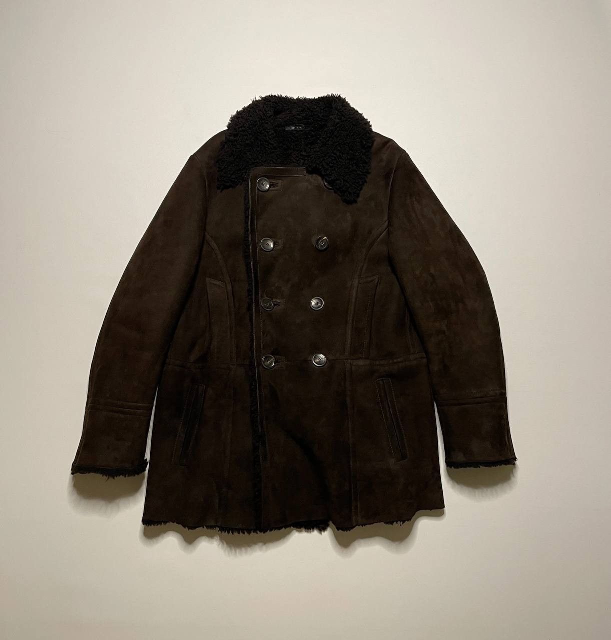 Gucci Vintage Gucci Shearling Jacket Sherpskin Leather Coat 52 Size US L / EU 52-54 / 3 - 1 Thumbnail