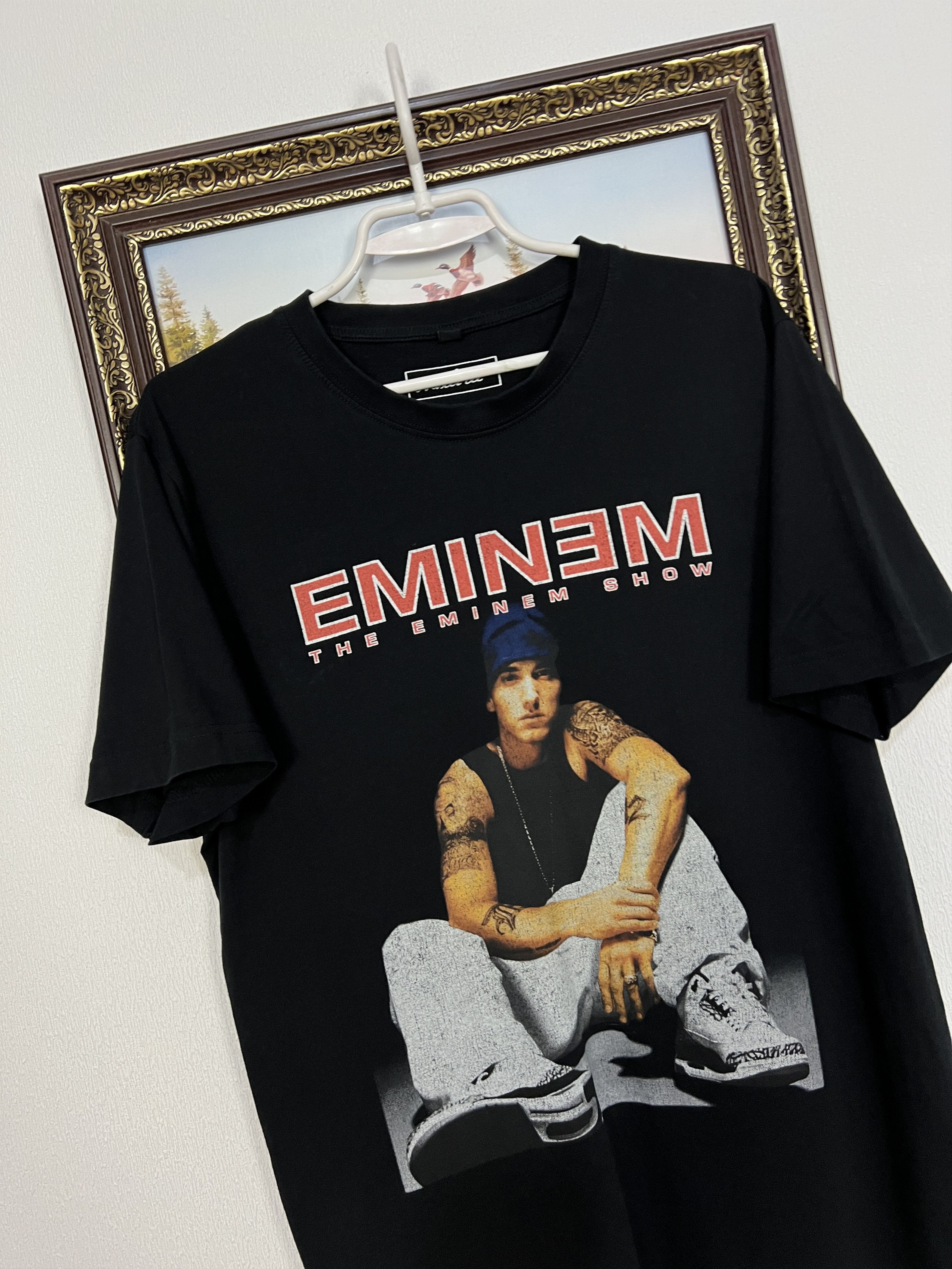 Vintage Eminem Rap Hip Hop Over Print Shirt Big Logo Tee Rare Hype Size US L / EU 52-54 / 3 - 3 Thumbnail