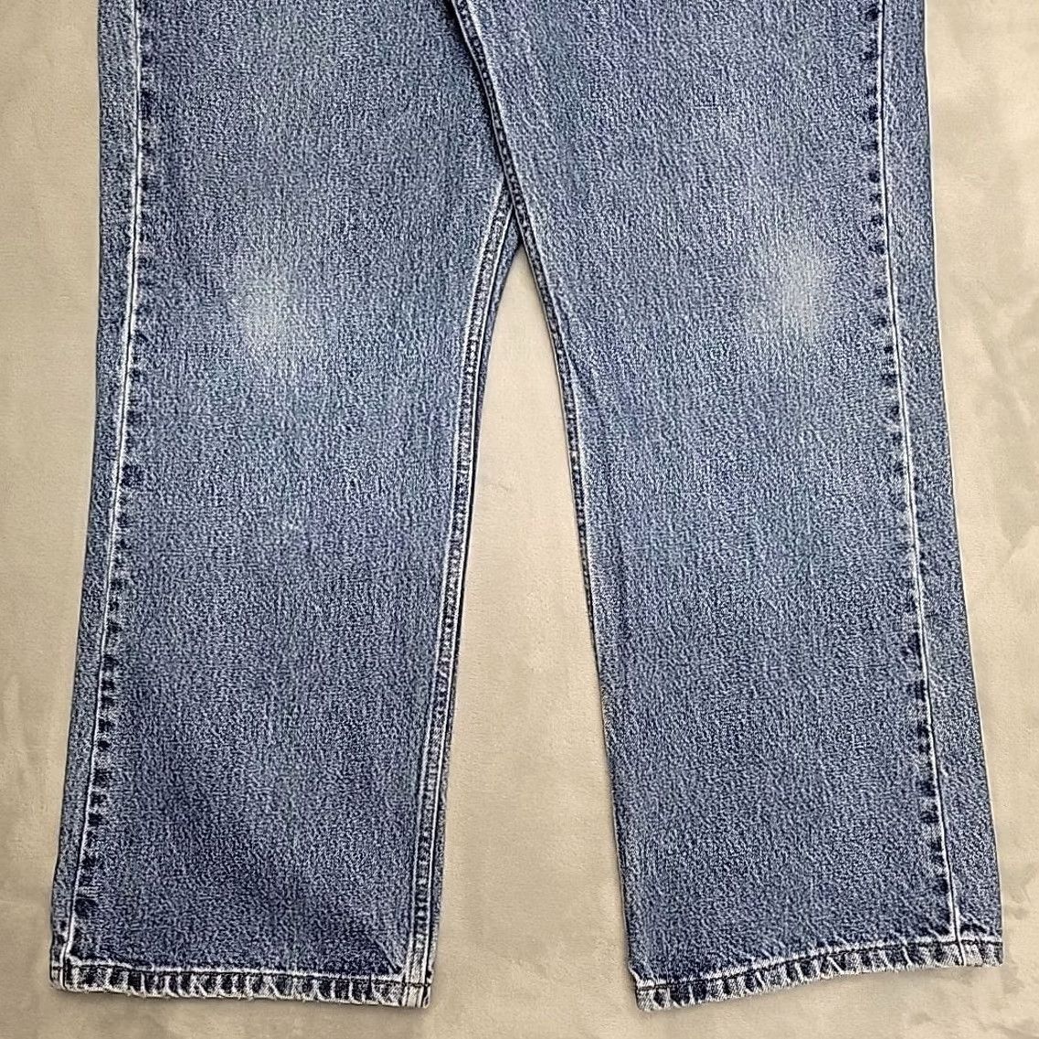Harley Davidson Harley-Davidson Jeans Men 40x30 Blue Denim Relaxed Fit Faded Work Casual Comfort Jeans Mens 40 Blue Denim 5-Pocket Design Belt Loops Denim Cotton Zip Size US 40 / EU 56 - 2 Thumbnail