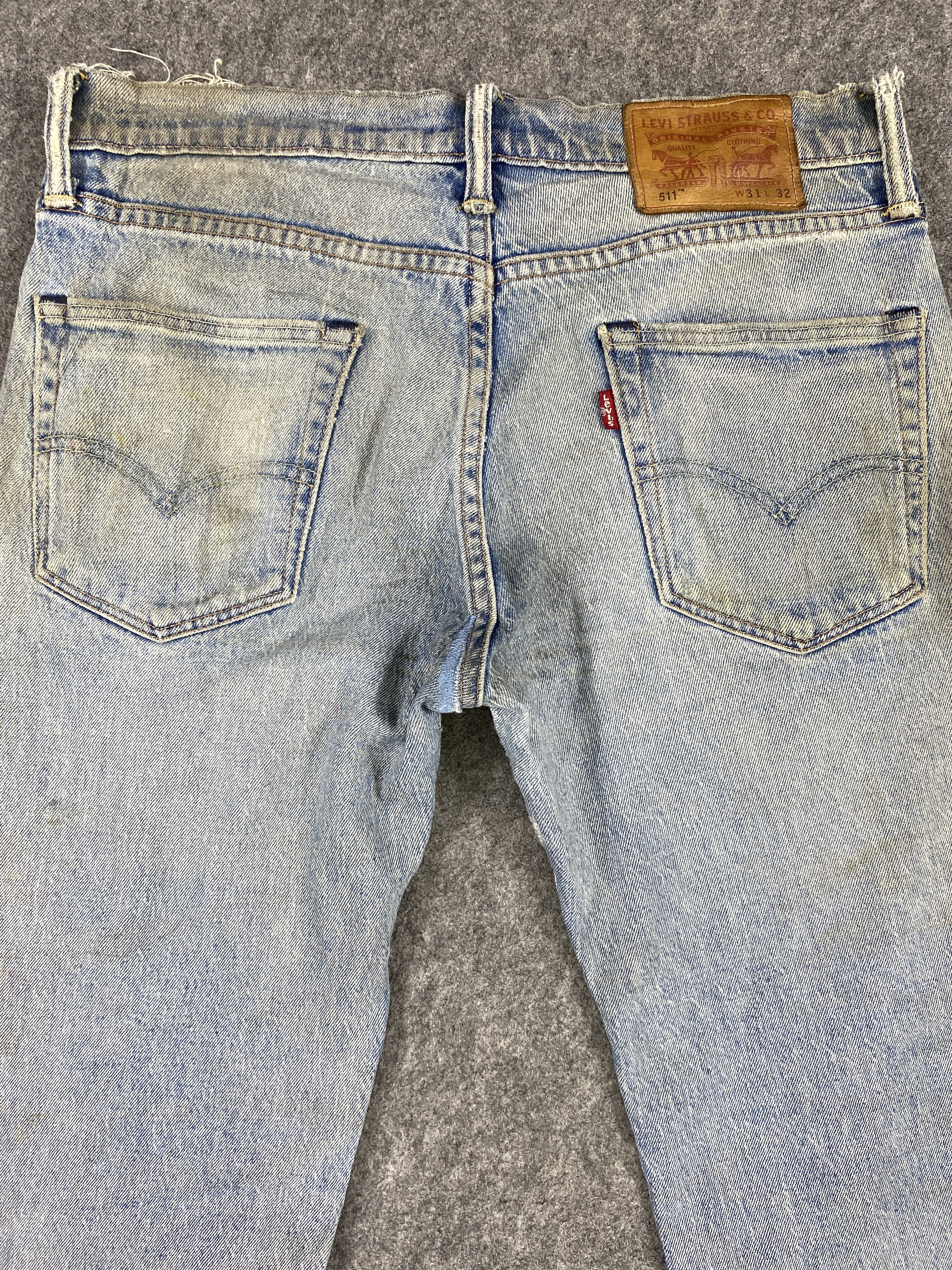 Levi's Dirty Used Blue Levi's 511 Jeans 32x26 Denim -SJ090 Size US 32 / EU 48 - 3 Thumbnail