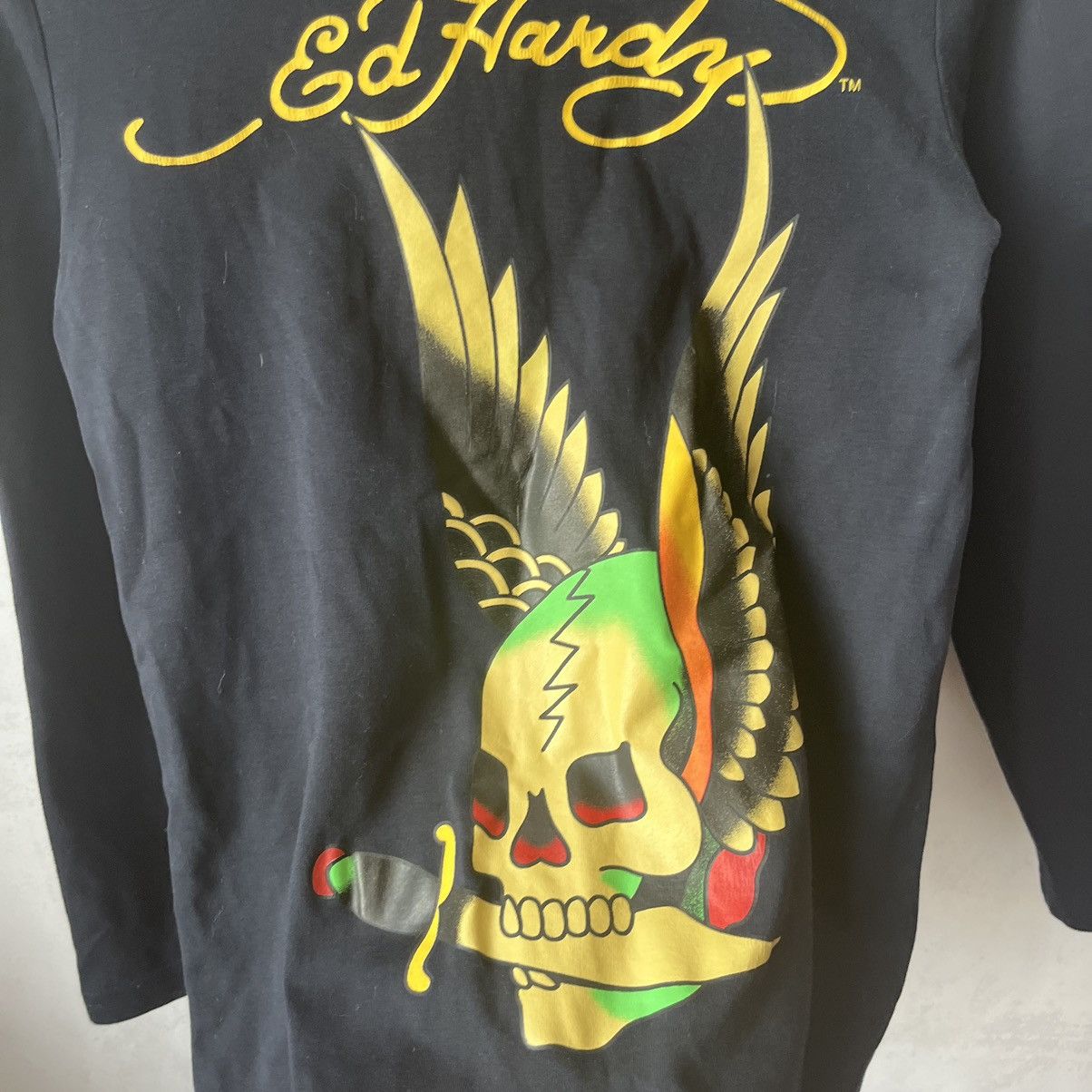 Ed Hardy × Japanese Brand VINTAGE ED HARDY LONG SLEEVE SHIRT Size M / US 6-8 / IT 42-44 - 4 Thumbnail