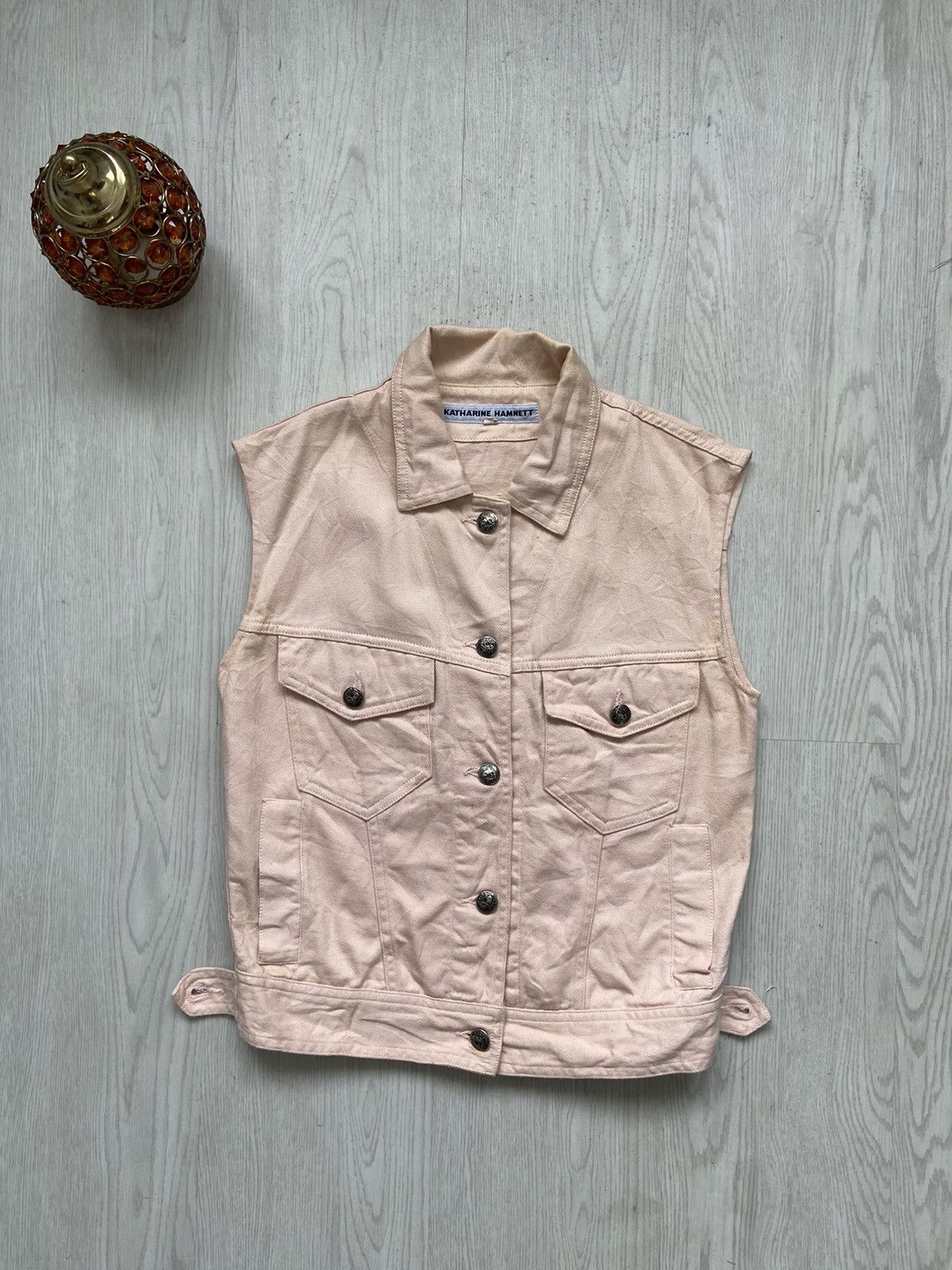 Katharine Hamnett London Vintage 2000’s Katharine Hamnett Trucker Denim Vest Size M / US 6-8 / IT 42-44 - 1 Thumbnail