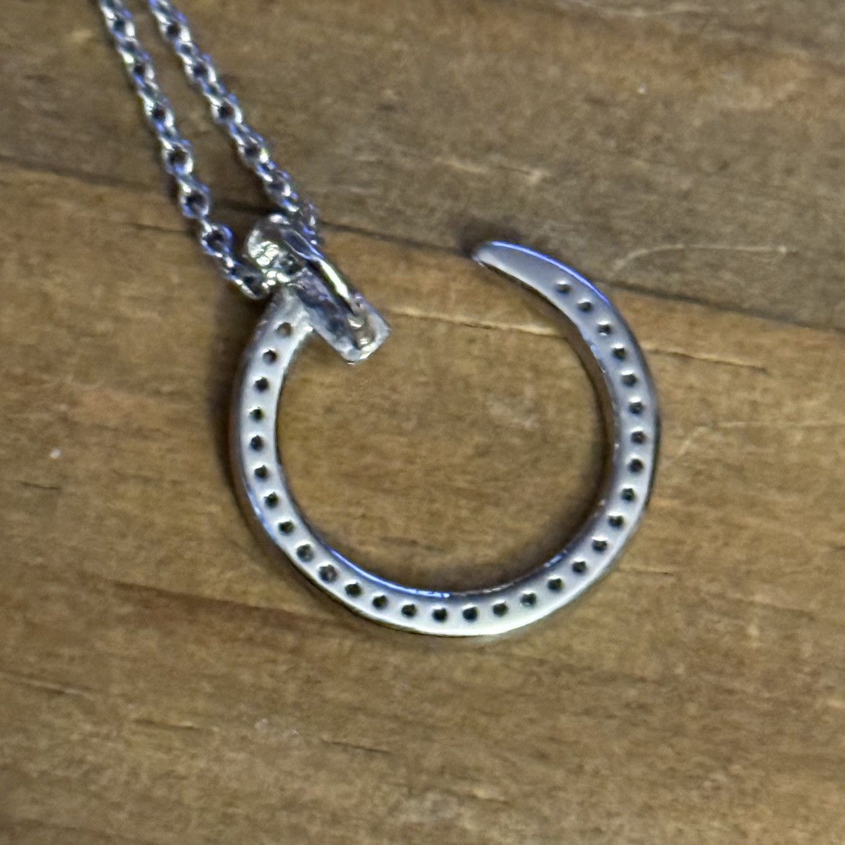 Other Silver tone pave nail pendant necklace Size ONE SIZE - 4 Thumbnail