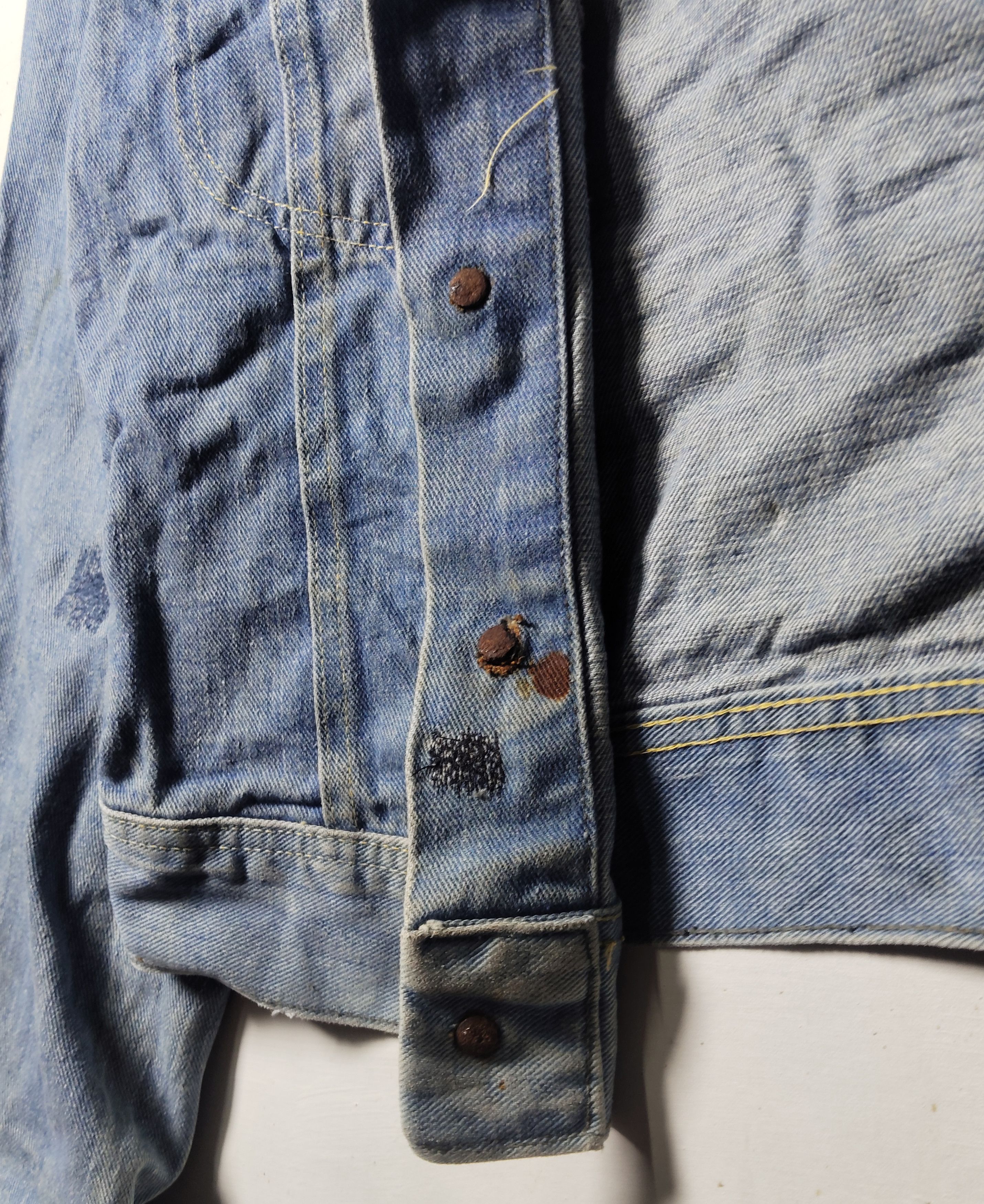 Lee × Vintage Vtg. 70's Lee Riders Sanforized Denim Jacket Size US S / EU 44-46 / 1 - 7 Thumbnail