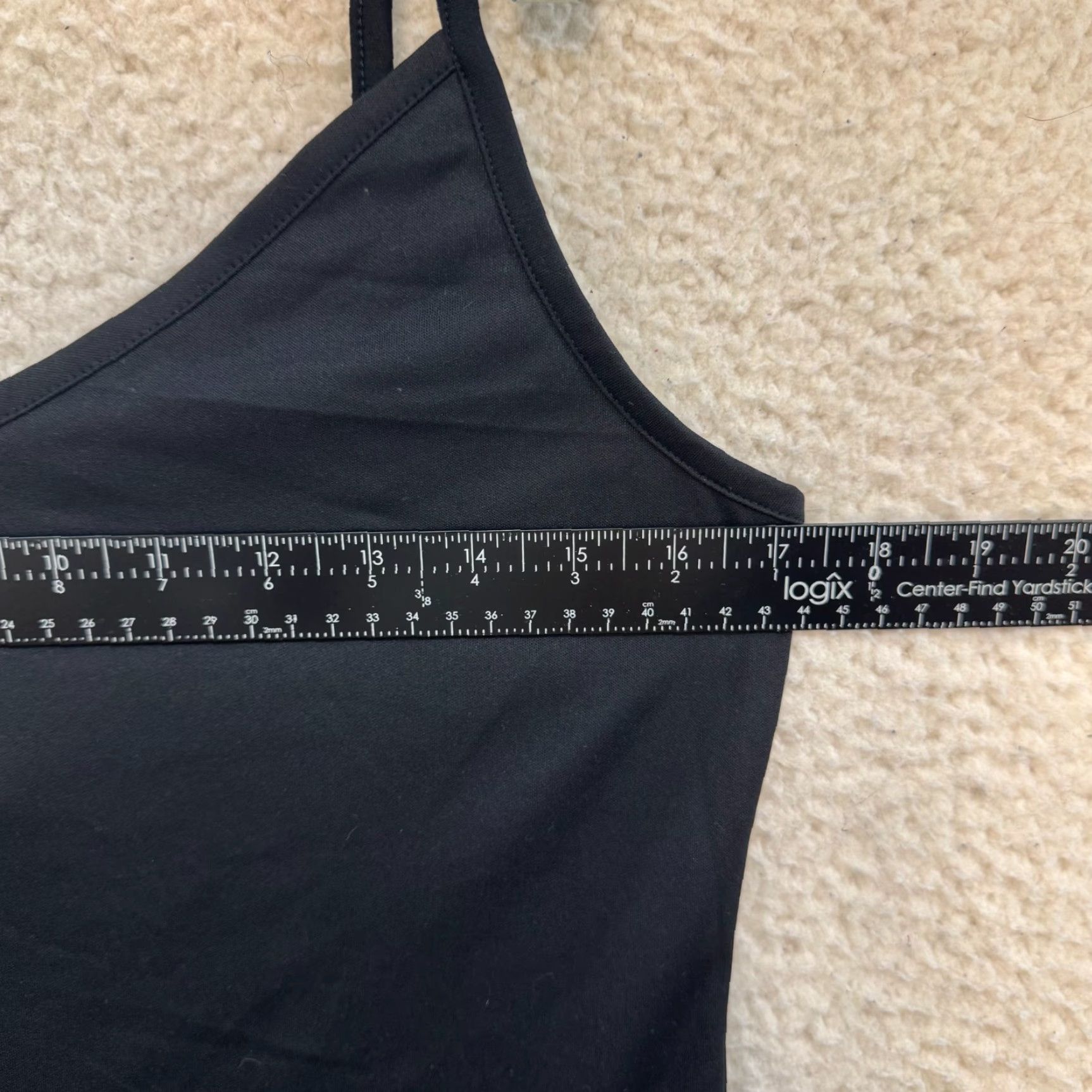 Vintage VINTAGE INC International Concepts Camisole Tank Top XL Black Slinky Stretch Basic Minimalist Fairy Shirt Womens Size XL / US 12-14 / IT 48-50 - 5 Thumbnail