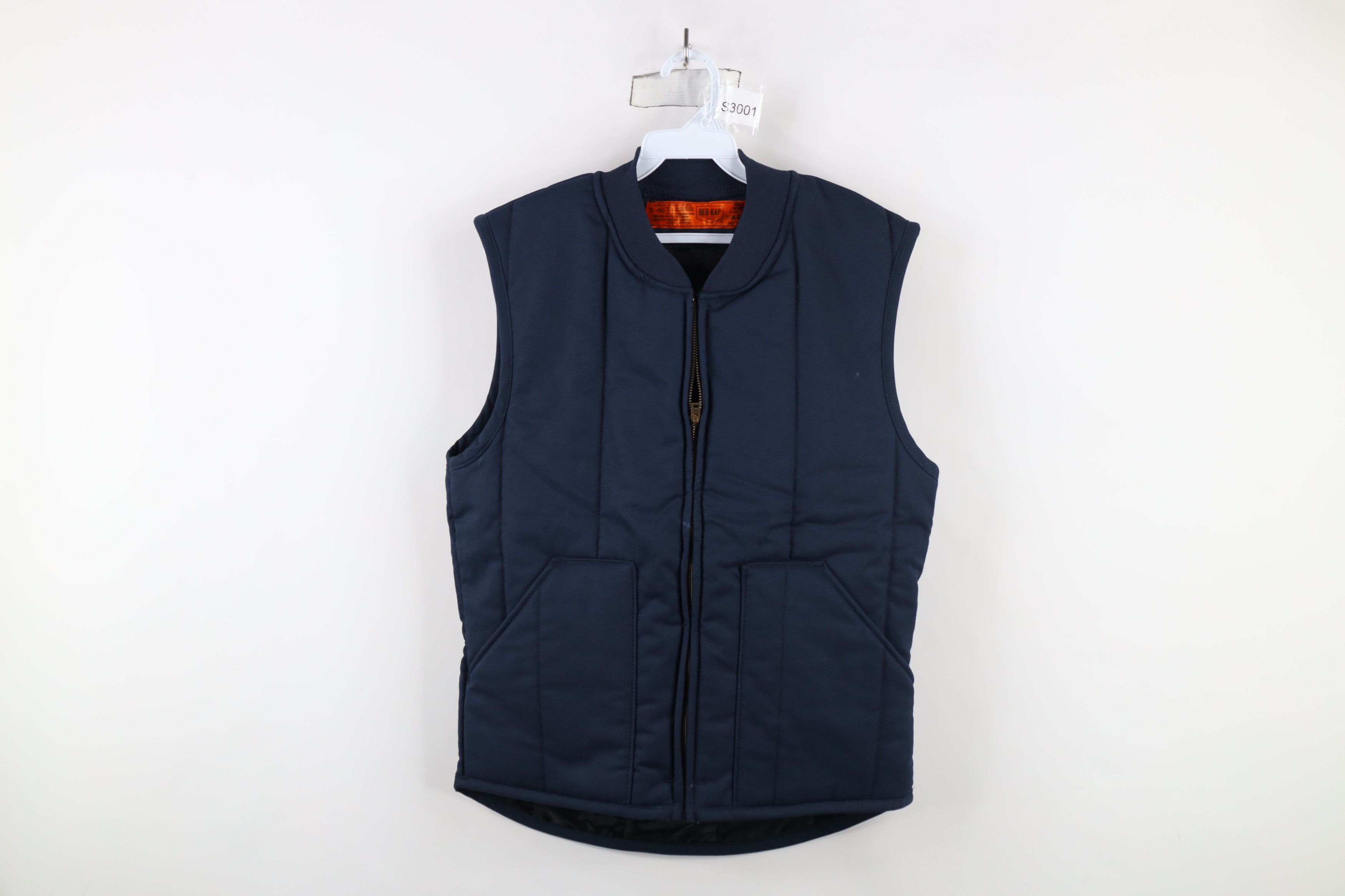 Vintage Vintage 90s Streetwear Workwear Puffer Vest Jacket Blue Size US S / EU 44-46 / 1 - 1 Thumbnail
