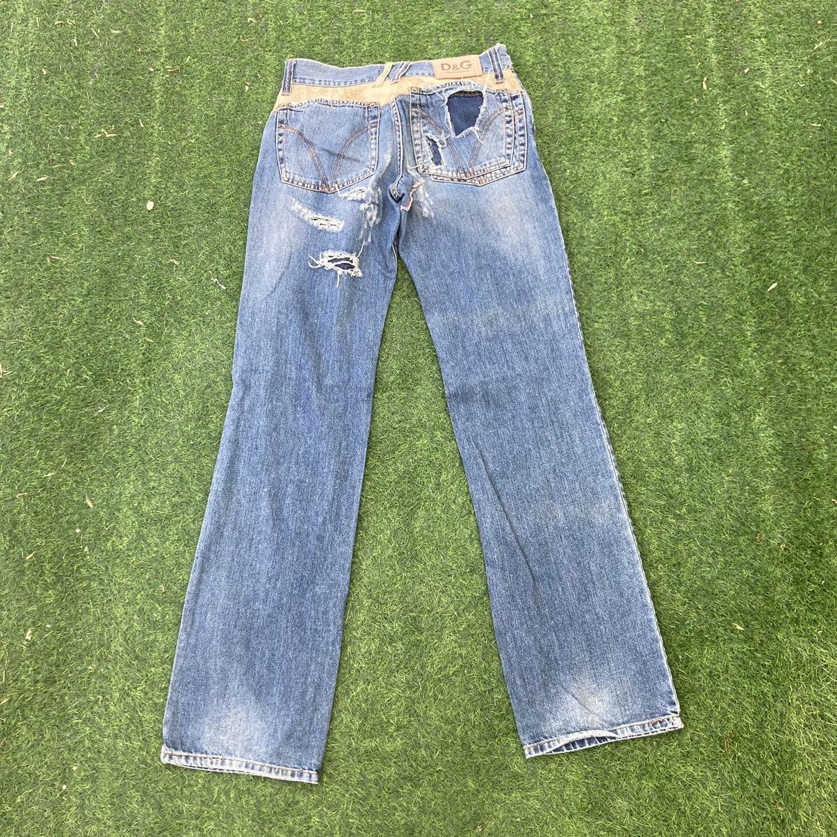 Dolce & Gabbana DOLCE AND GABBANA RIPED STYLE JEANS Size US 29 - 2 Thumbnail