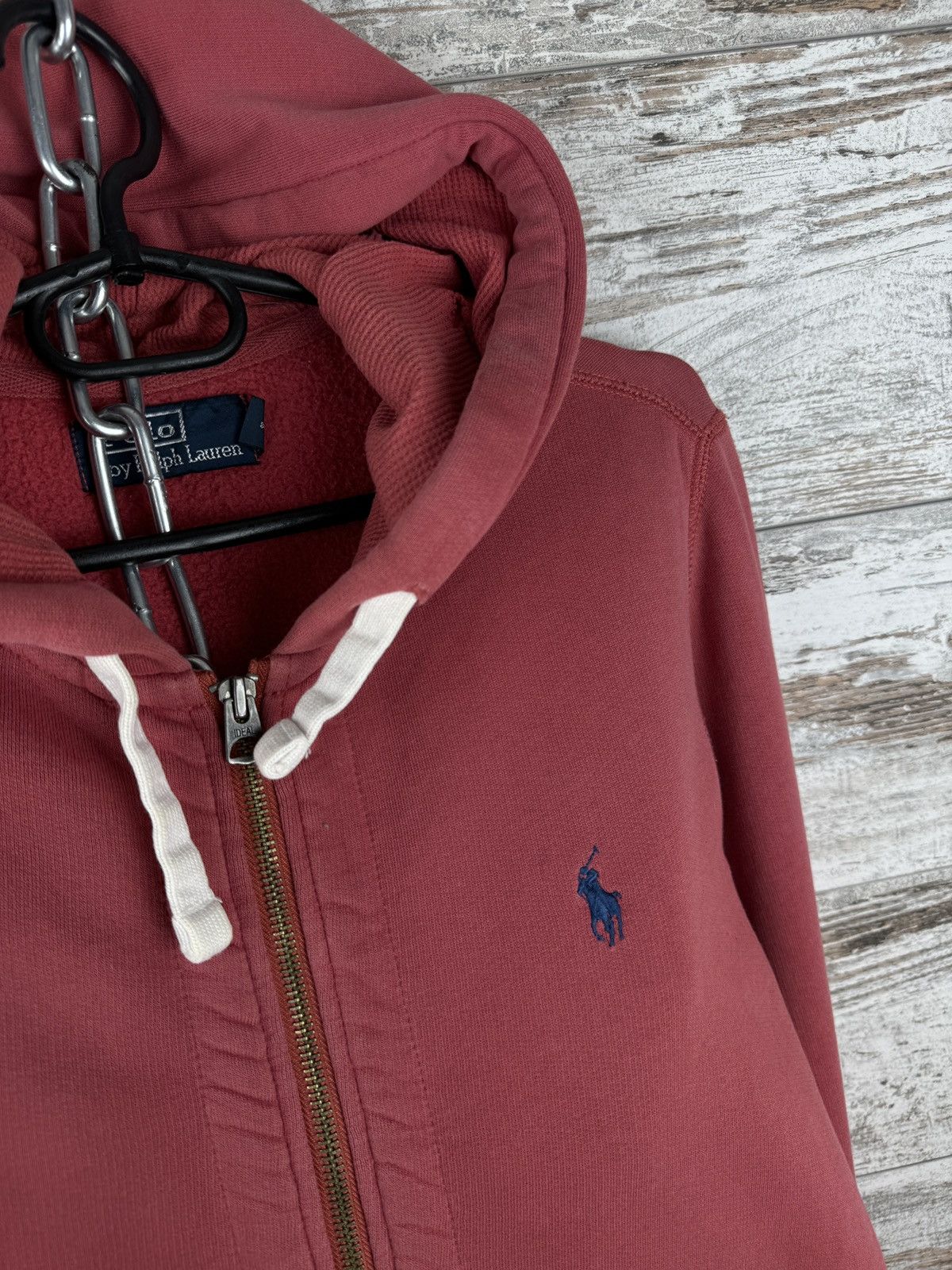 Polo Ralph Lauren Mens Vintage Polo Ralph Lauren zip hoodie pink rare rugby Size US S / EU 44-46 / 1 - 10 Thumbnail