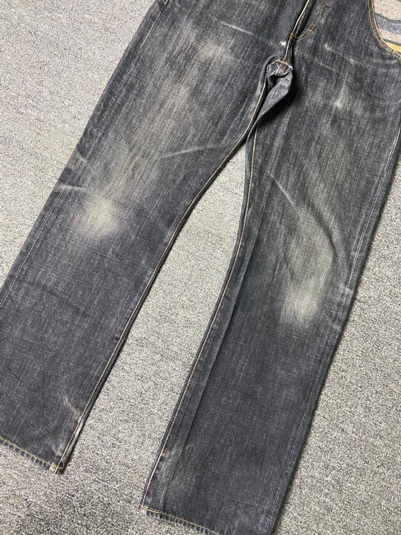 Japanese Brand CNCV Concave Attempt Relaxed Fit Cut Jeans (136) Size US 33 - 11 Thumbnail