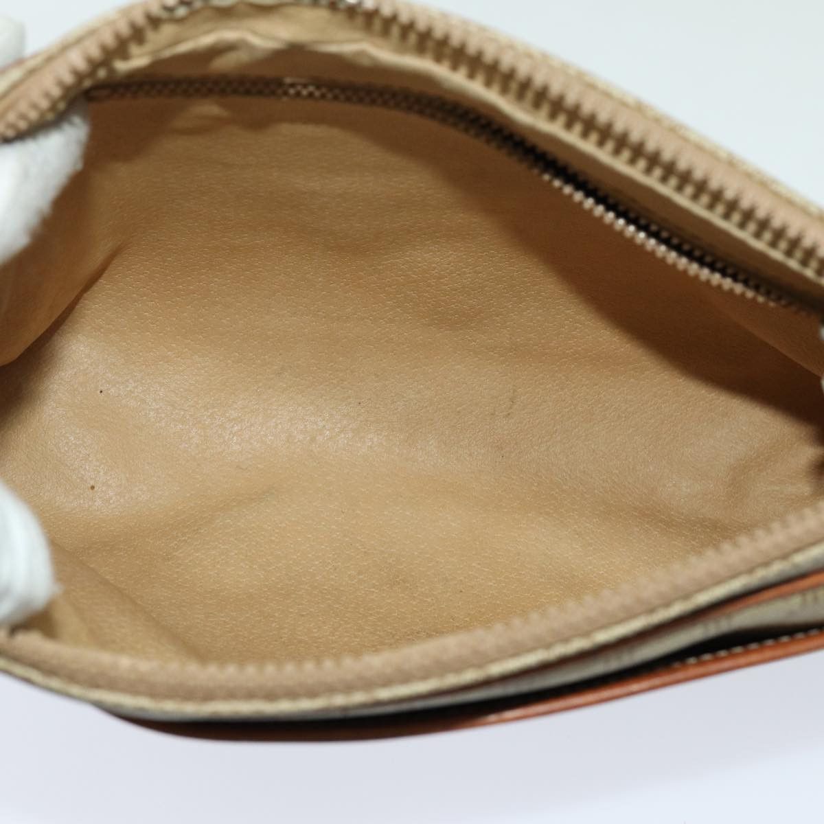 Celine CELINE Macadam Canvas Clutch Bag Beige Size ONE SIZE - 11 Thumbnail