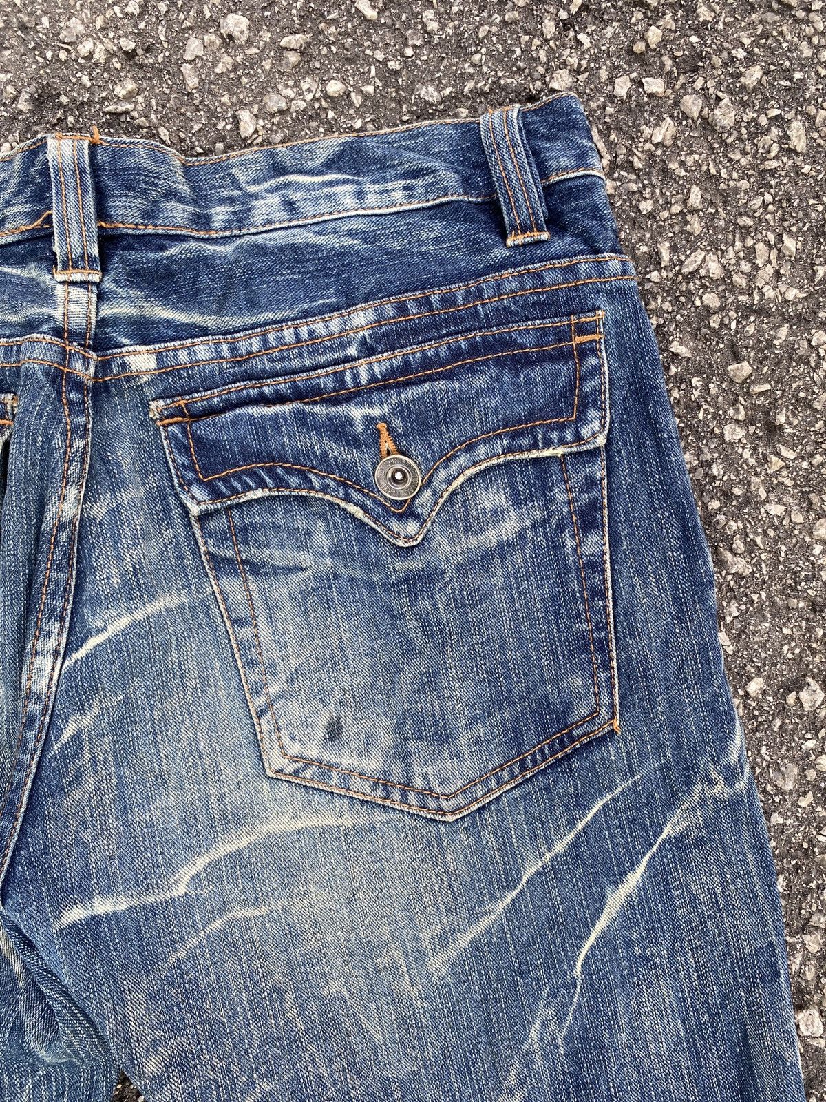 If Six Was Nine × Tornado Mart 2000s Nylaus Crew Claws Mark Design Flare Denim Size US 31 - 14 Thumbnail