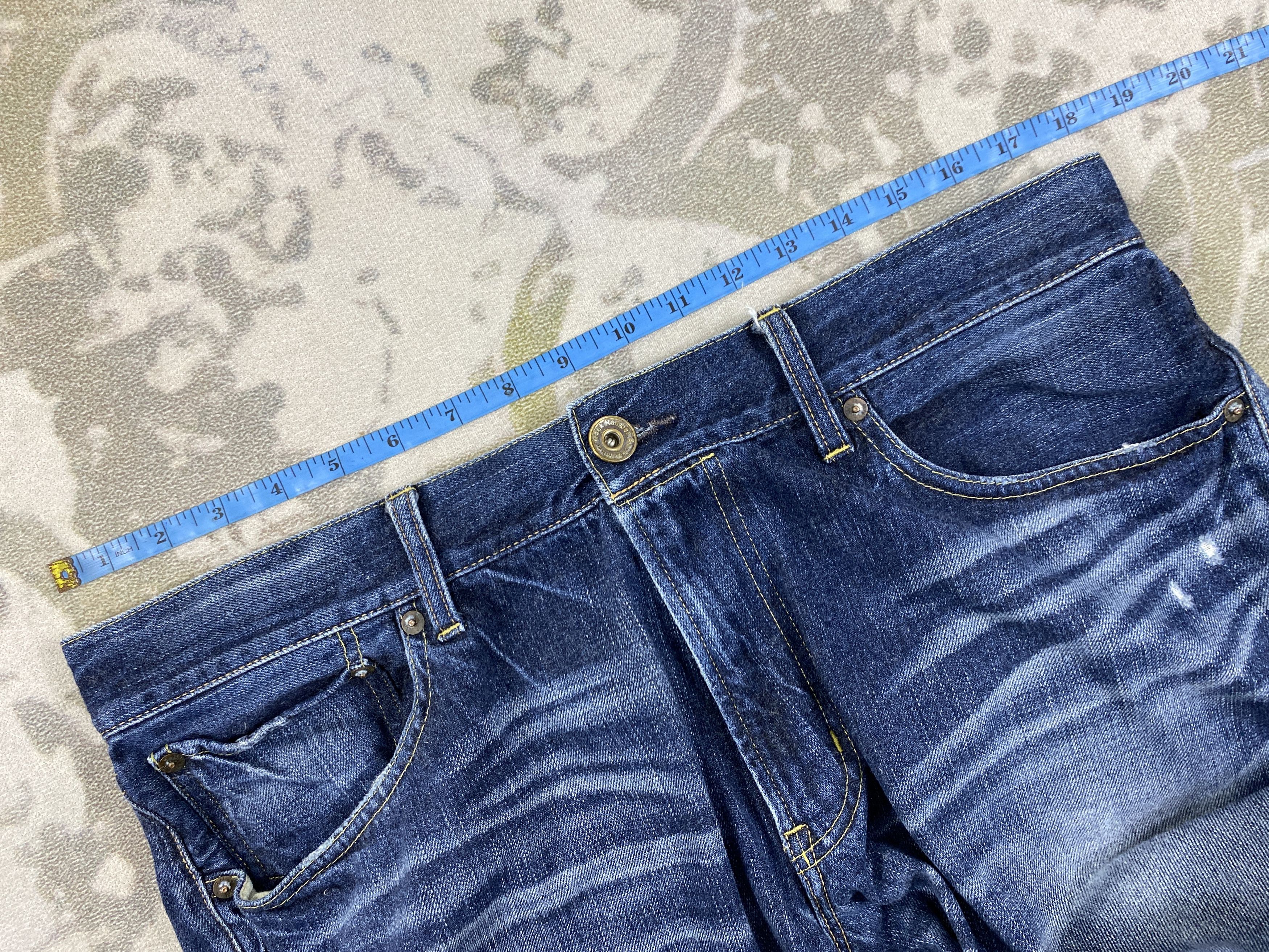 Japanese Brand Blue Vintage Back Number Jeans 36x30 Denim- JN3547 Size US 36 / EU 52 - 5 Thumbnail