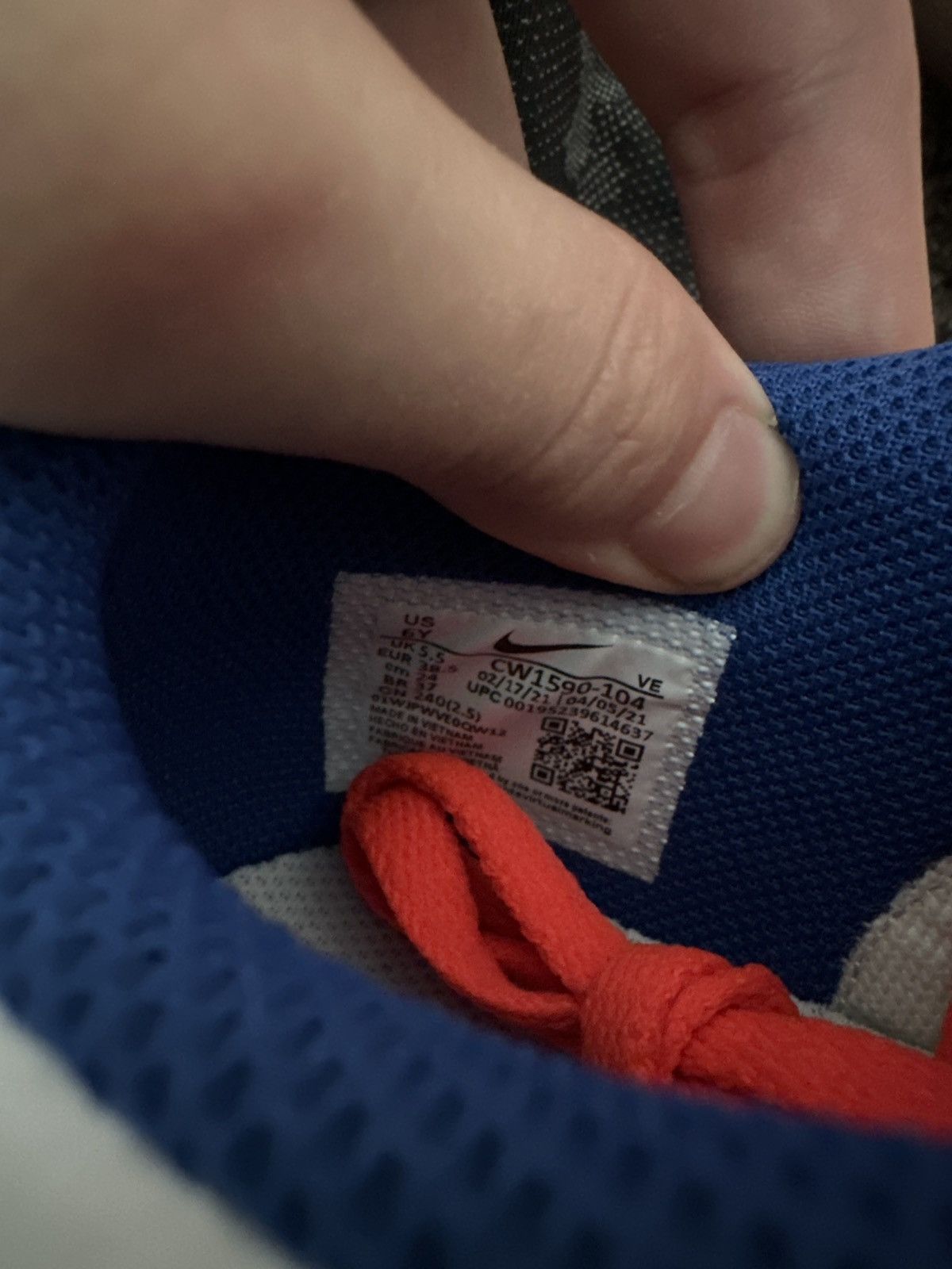 Nike Nike Dunk Crimson Game Royal (GS) Size US 6 / EU 39 - 3 Thumbnail