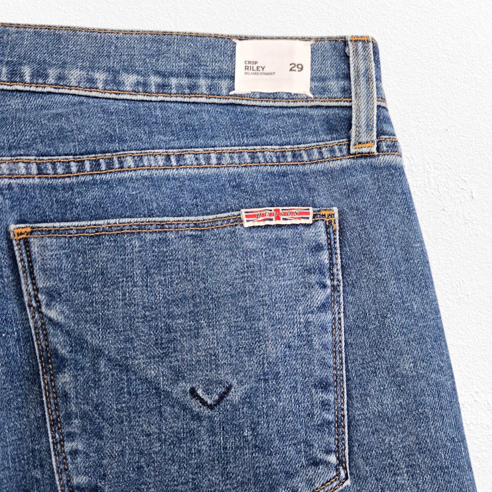 Hudson Hudson Crop Riley Relaxed Straight Jeans Size 29 Size 29" - 9 Thumbnail