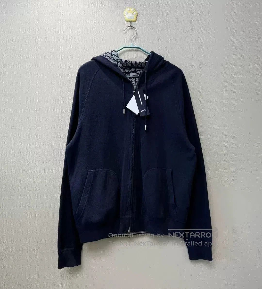 Dior DIOR Latest Dark Blue Logo Cashmere Coat. Size US XXL / EU 58 / 5 - 1 Thumbnail