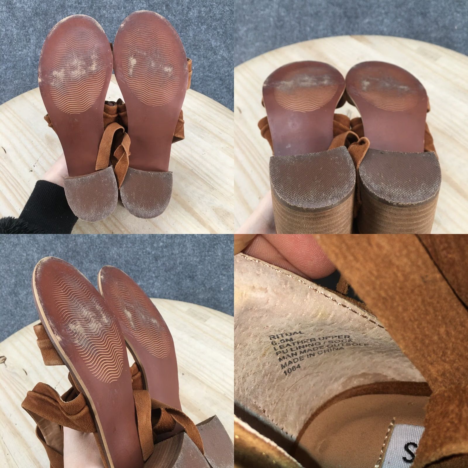 Steve Madden Steve Madden Strappy Womens Brown Sandals Ritual Casual Ankle Suede Heels Size US 7 / IT 37 - 10 Thumbnail