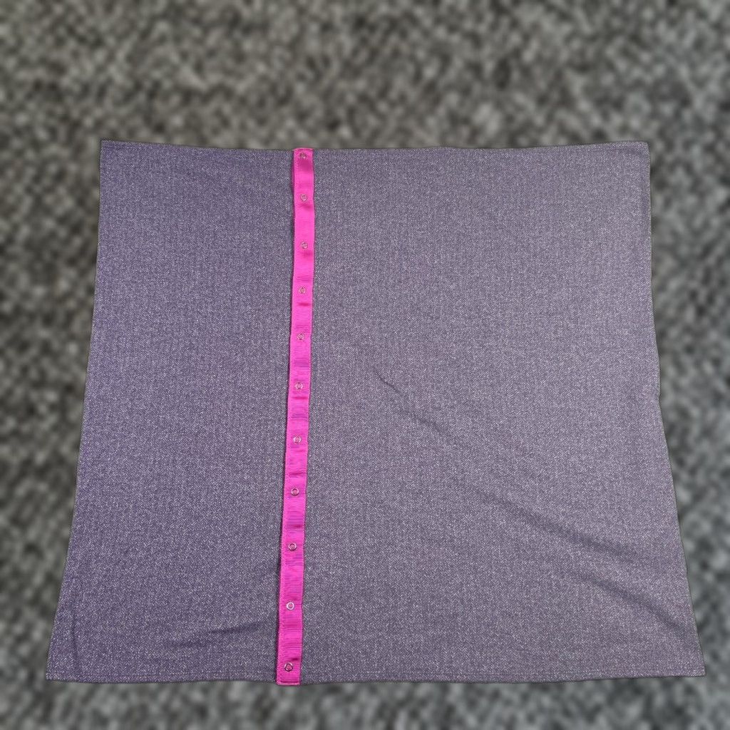 Lululemon Lululemon Athletica Scarf Infinity Purple Striped Button Closure Winter Fall Spring Women Adult Size ONE SIZE - 1 Thumbnail