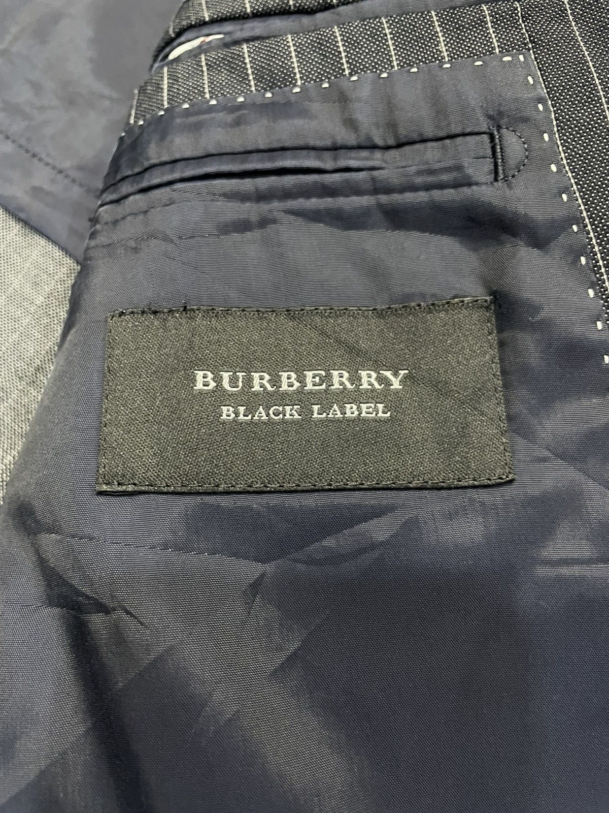 Burberry Burberry Black Label Pinstripe Blazer Size 40R - 5 Thumbnail