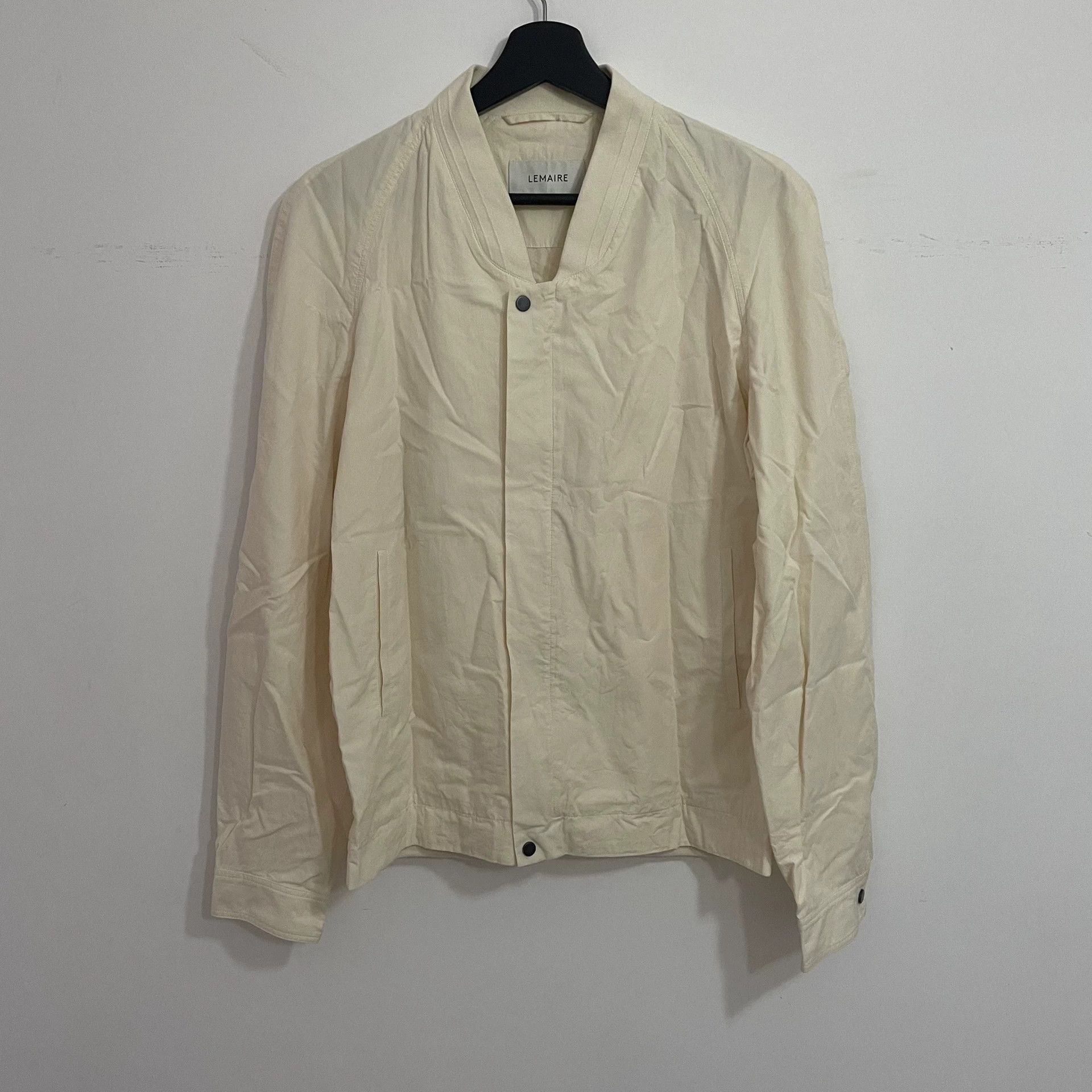 Lemaire Lemaire 16SS White Zip Baseball Jacket Size US M / EU 48-50 / 2 - 1 Thumbnail