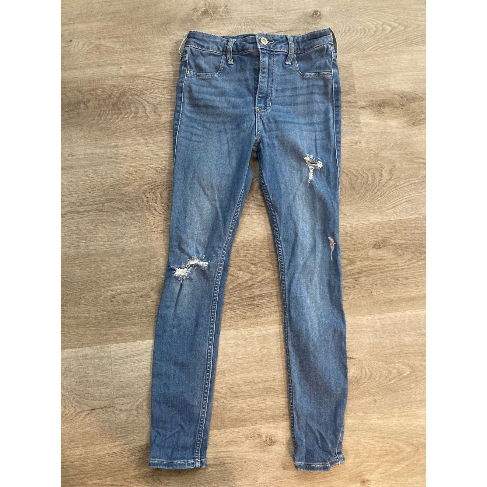 Hollister Hollister Women's High-Rise Jean Legging Blue Skinny Size 26 Size 26" / US 2 / IT 38 - 4 Thumbnail