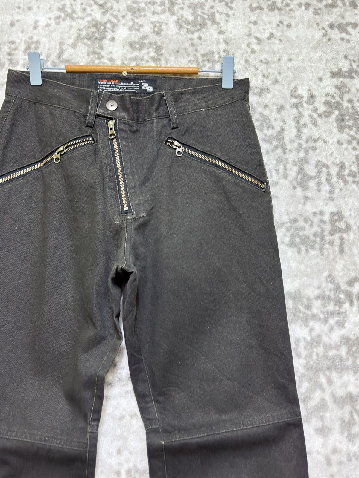 291295=Homme 291295=HOMME Asymmetric Zip Denim Pants Archive Japan Size US 29 - 5 Thumbnail