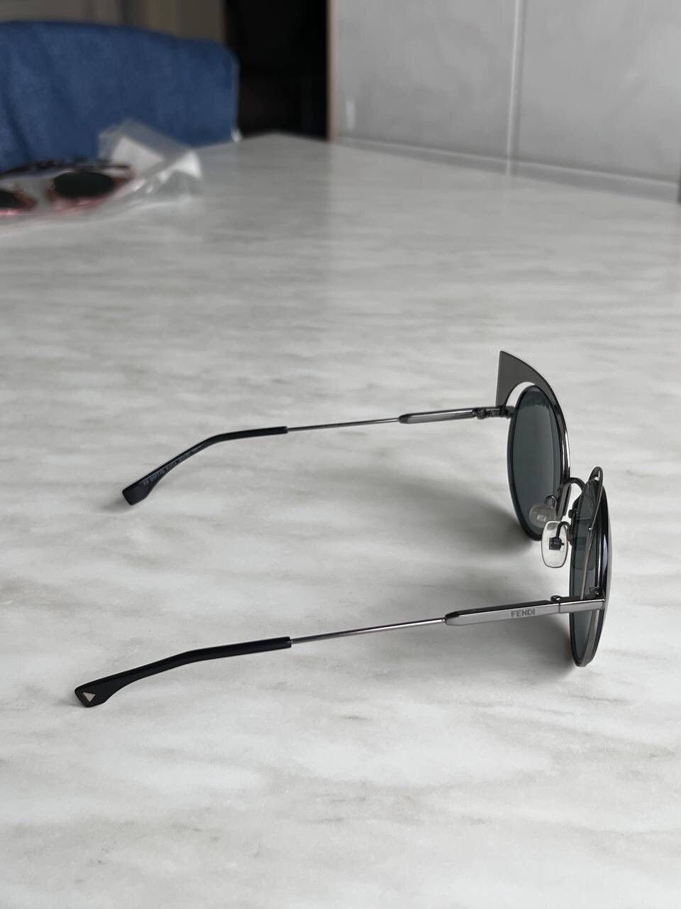 Fendi Fendi FF0177/S Cat Eye Gray Metal Frame sunglasses eyewear Size ONE SIZE - 12 Thumbnail