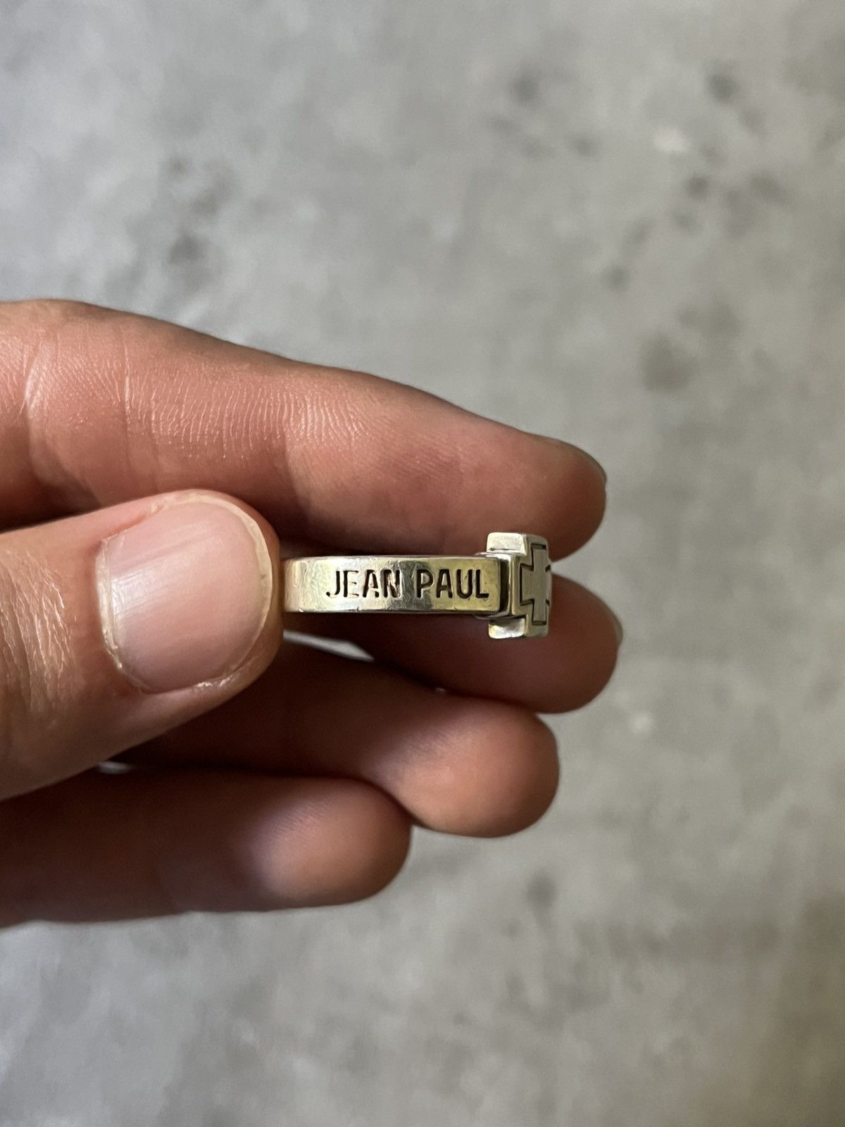 Jean Paul Gaultier Jean Paul Gaultier silver 925 center cross ring rare Size ONE SIZE - 2 Thumbnail