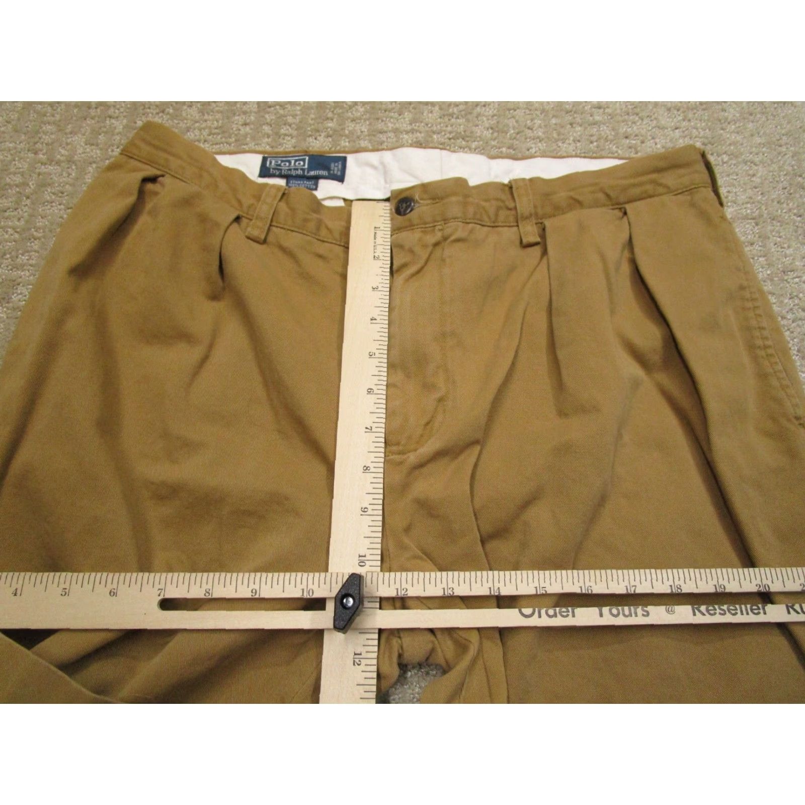 Polo Ralph Lauren Polo Ralph Lauren Pants Men 36x32 Pleated Brown Cropped? (Not in original) Size US M / EU 48-50 / 2 - 6 Thumbnail