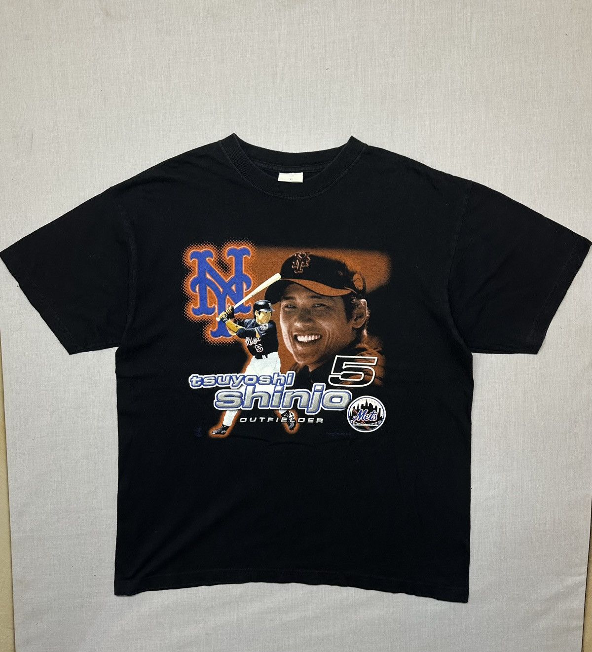 Vintage vintage t-shirt former New York Mets player Tsuyoshi Shinjo, Size US XL / EU 56 / 4 - 1 Thumbnail