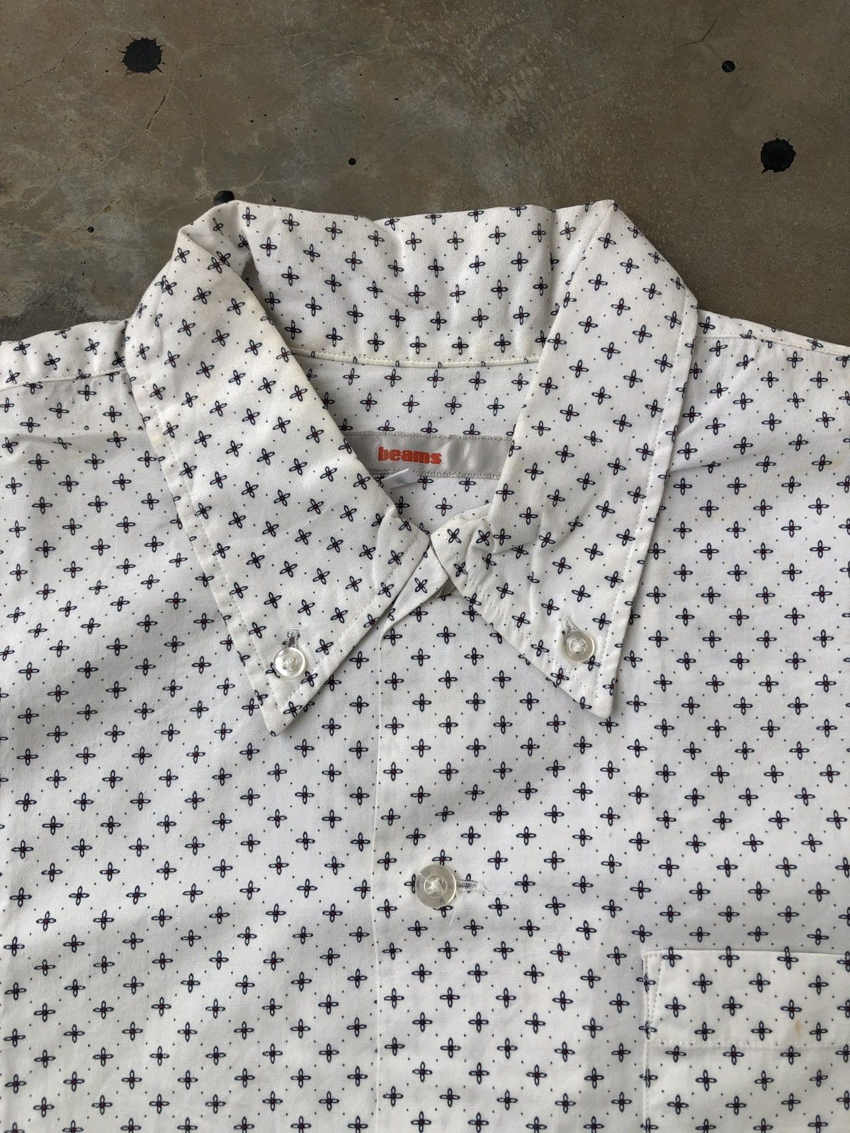 Beams Plus Beams Classic Shirt Pattern Printed Long Sleeve Button Up Size US S / EU 44-46 / 1 - 5 Thumbnail