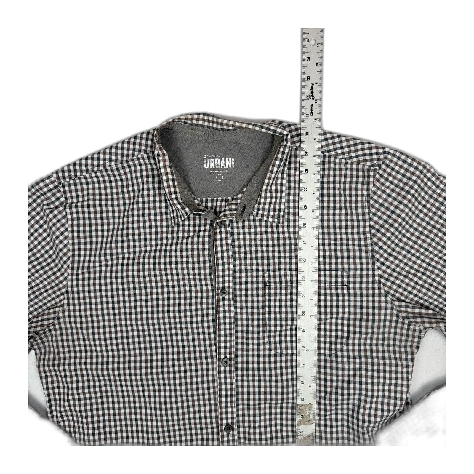 Vintage Chef Works Urban Collection Shirt Chambray Gray Long Roll-Up Size US XL / EU 56 / 4 - 2 Thumbnail