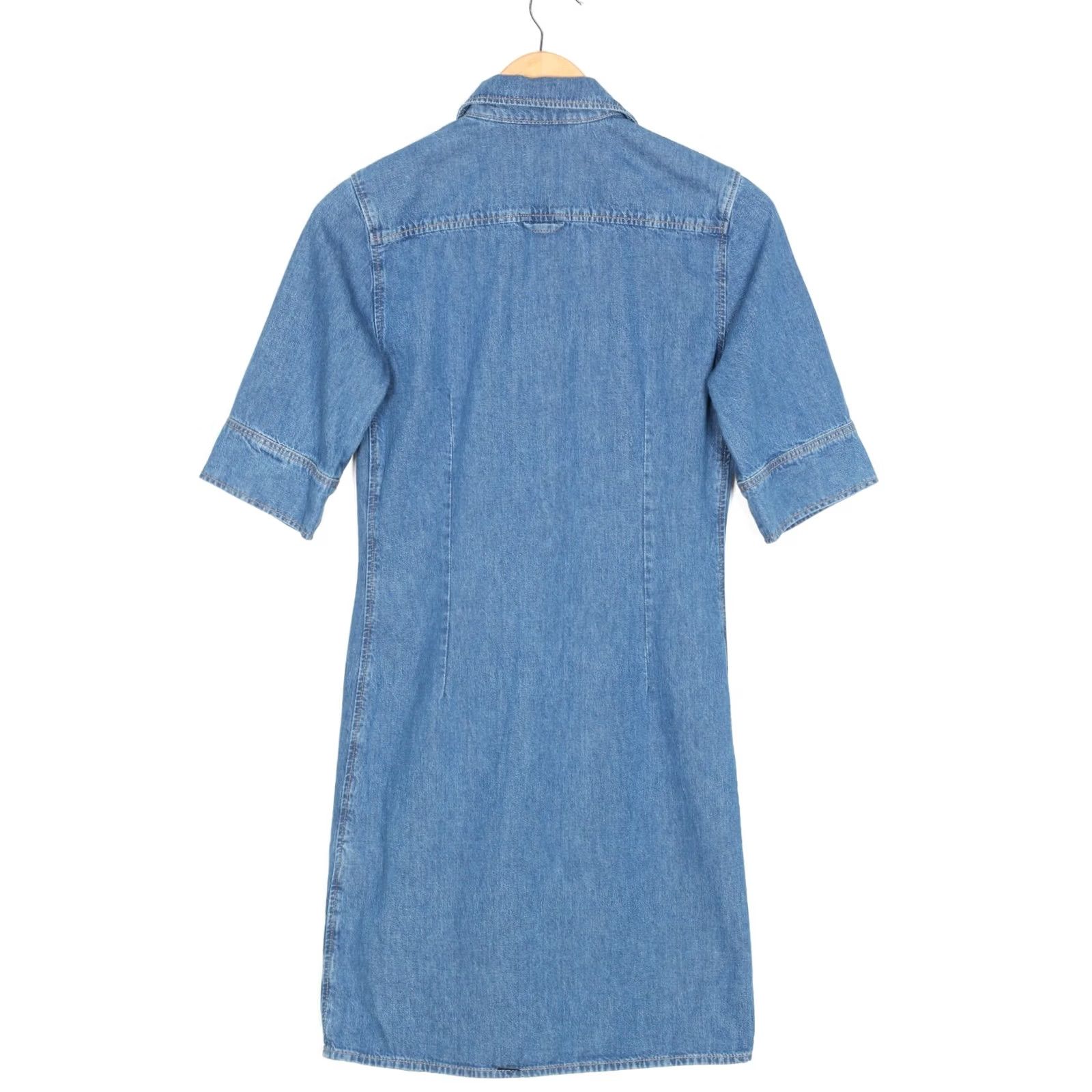 Gant GANT D1 Denim Dress Women Size US 2 UK 4 EUR 32 FRA 34 VR3110 Size S / US 4 / IT 40 - 2 Thumbnail