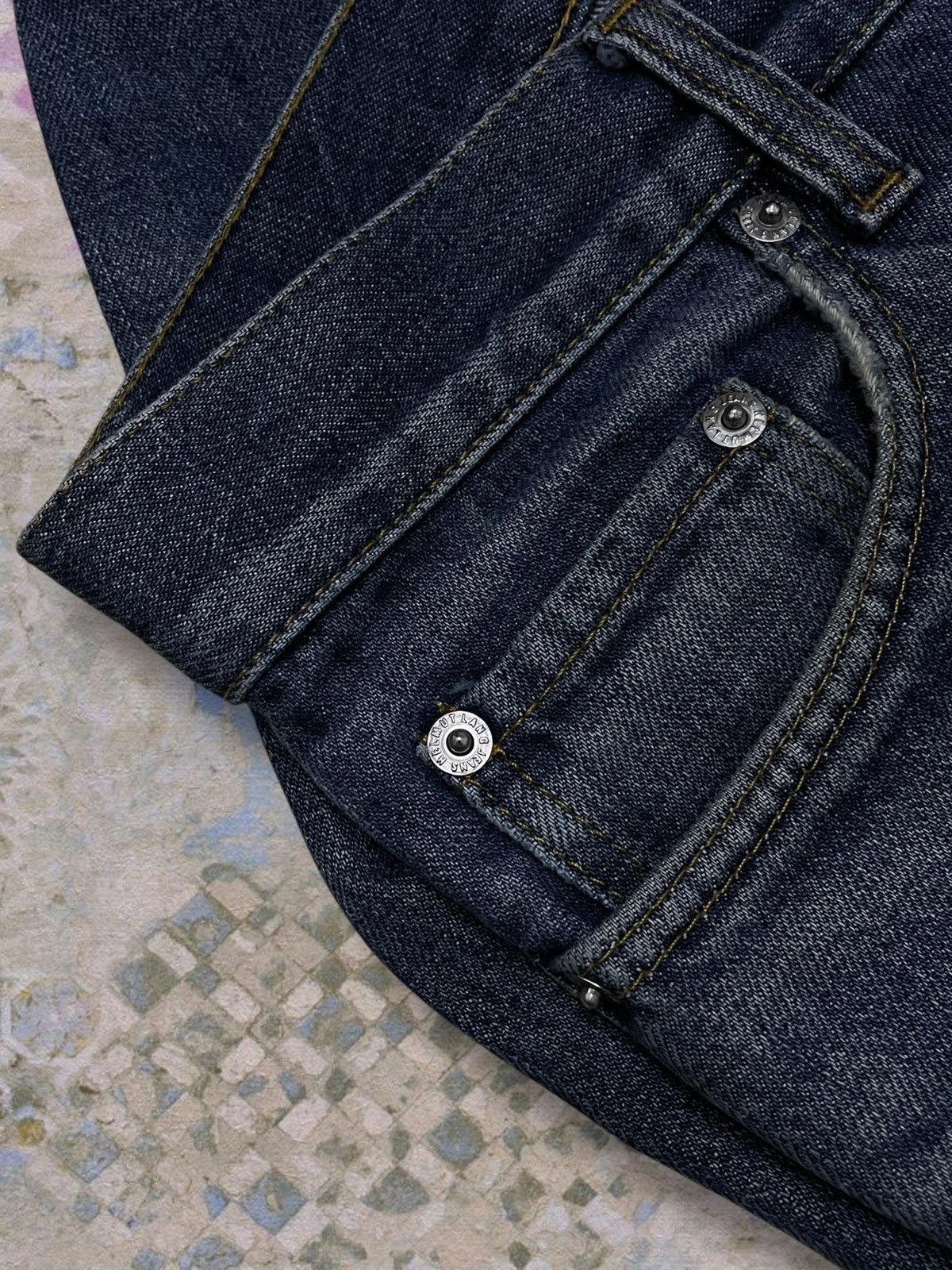 Helmut Lang Vintage Authentic Designer Helmut Lang 1998 Distressed Denim Size US 30 / EU 46 - 16 Thumbnail
