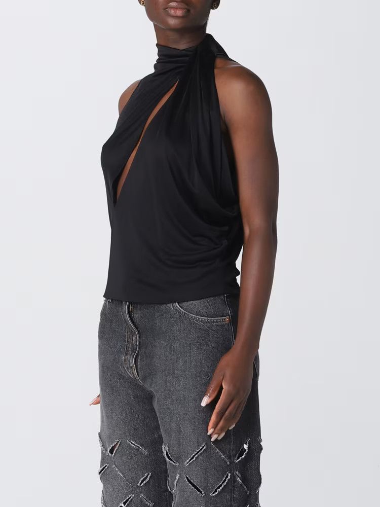 Versace o1y0226 Blouse in Black Size XS / US 0-2 / IT 36-38 - 4 Thumbnail