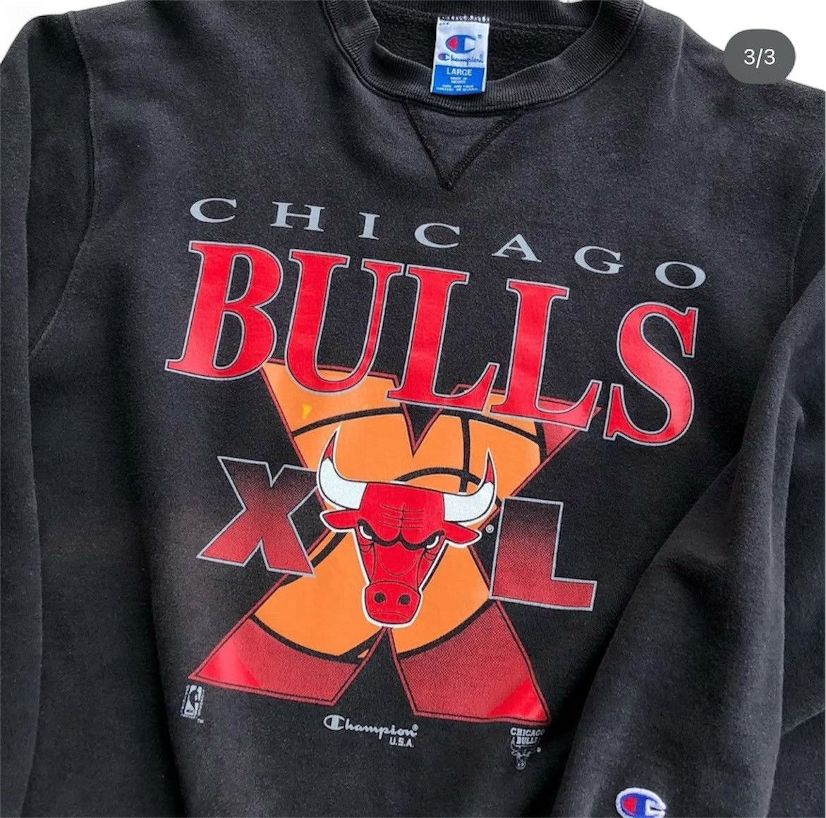 Champion vintage Champion x Chicago Bulls sweatshirt Size US L / EU 52-54 / 3 - 3 Thumbnail
