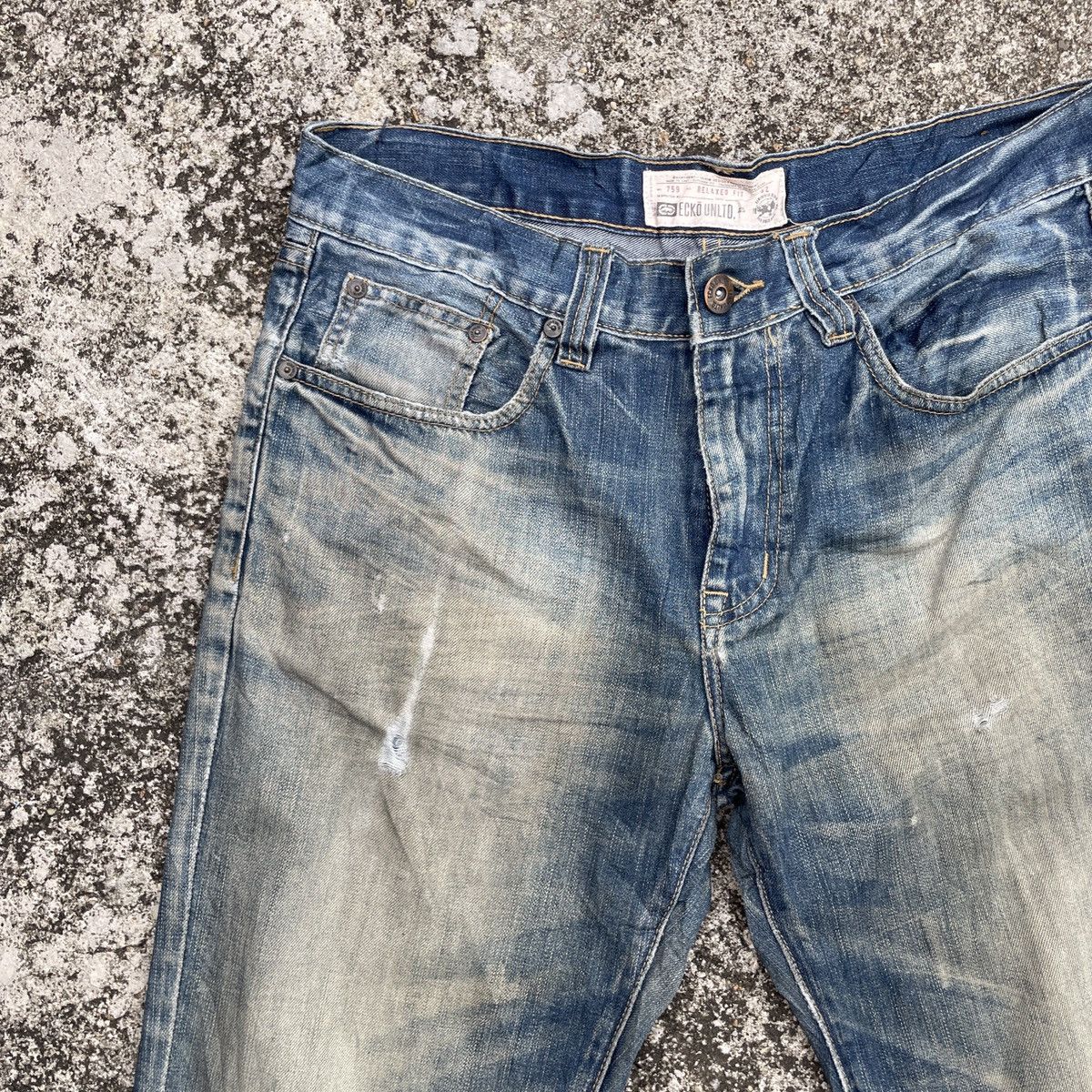 Ecko Unltd. Vintage Ecko Unltd Distressed Denim Jeans Size US 34 / EU 50 - 3 Thumbnail