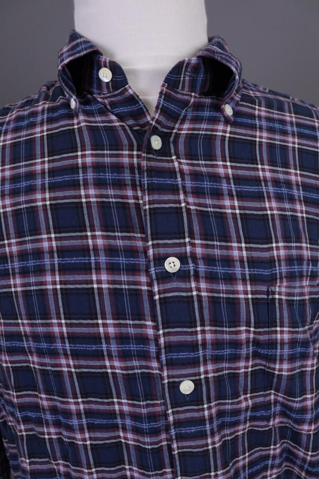 Designer Giampaolo Archivio Check Flannel Shirt Size 43 / 17 Size US M / EU 48-50 / 2 - 5 Thumbnail