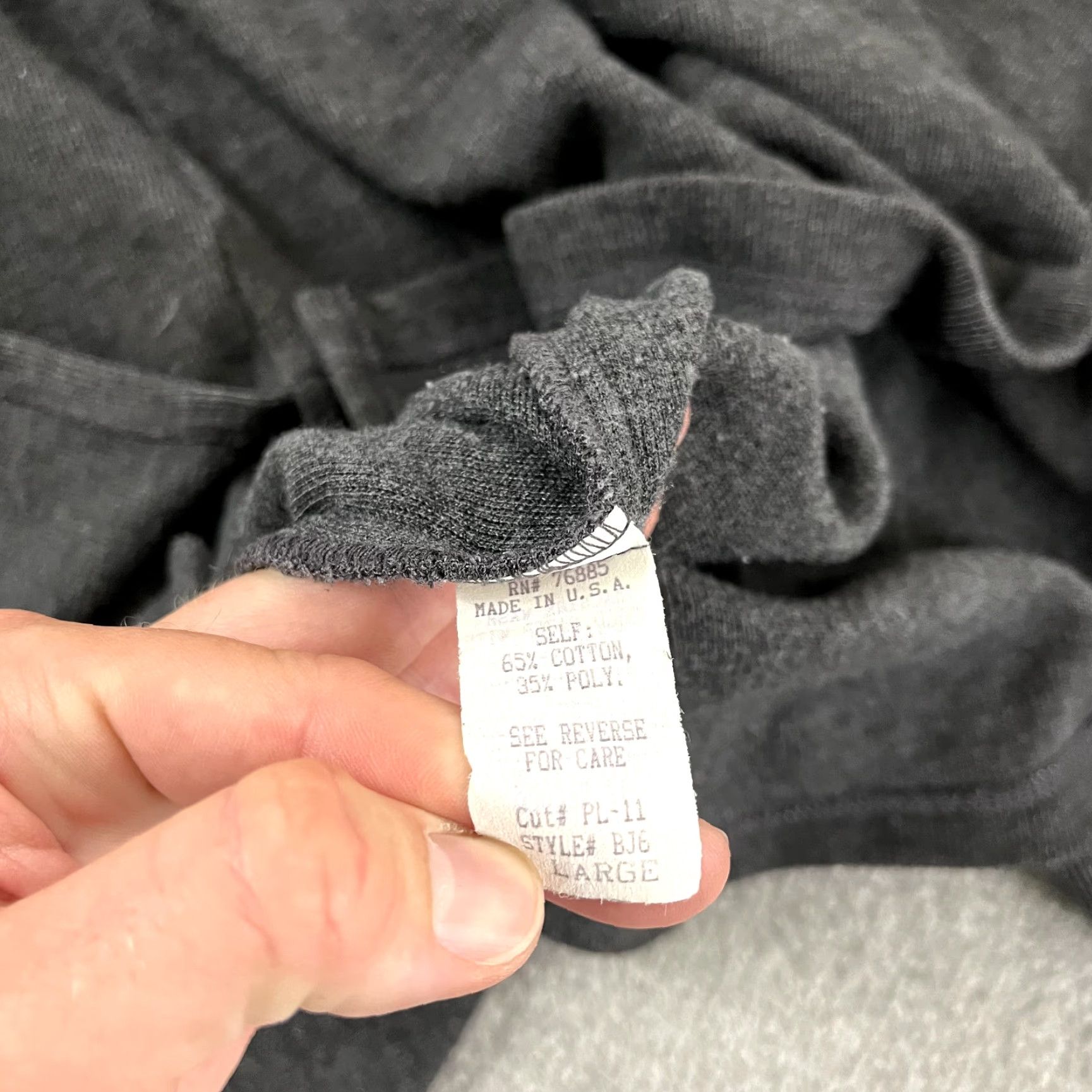 Vintage VINTAGE Bullock & Jones Sweater Mens Large Gray Collared Pullover Long Sleeve USA Size US L / EU 52-54 / 3 - 6 Thumbnail